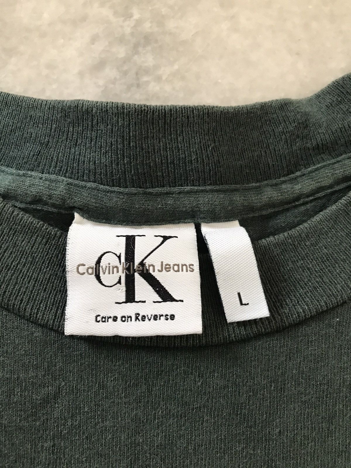 Calvin Klein × Vintage Vintage CK Jeans Big Logo Tee Size US M / EU 48-50 / 2 - 6 Thumbnail