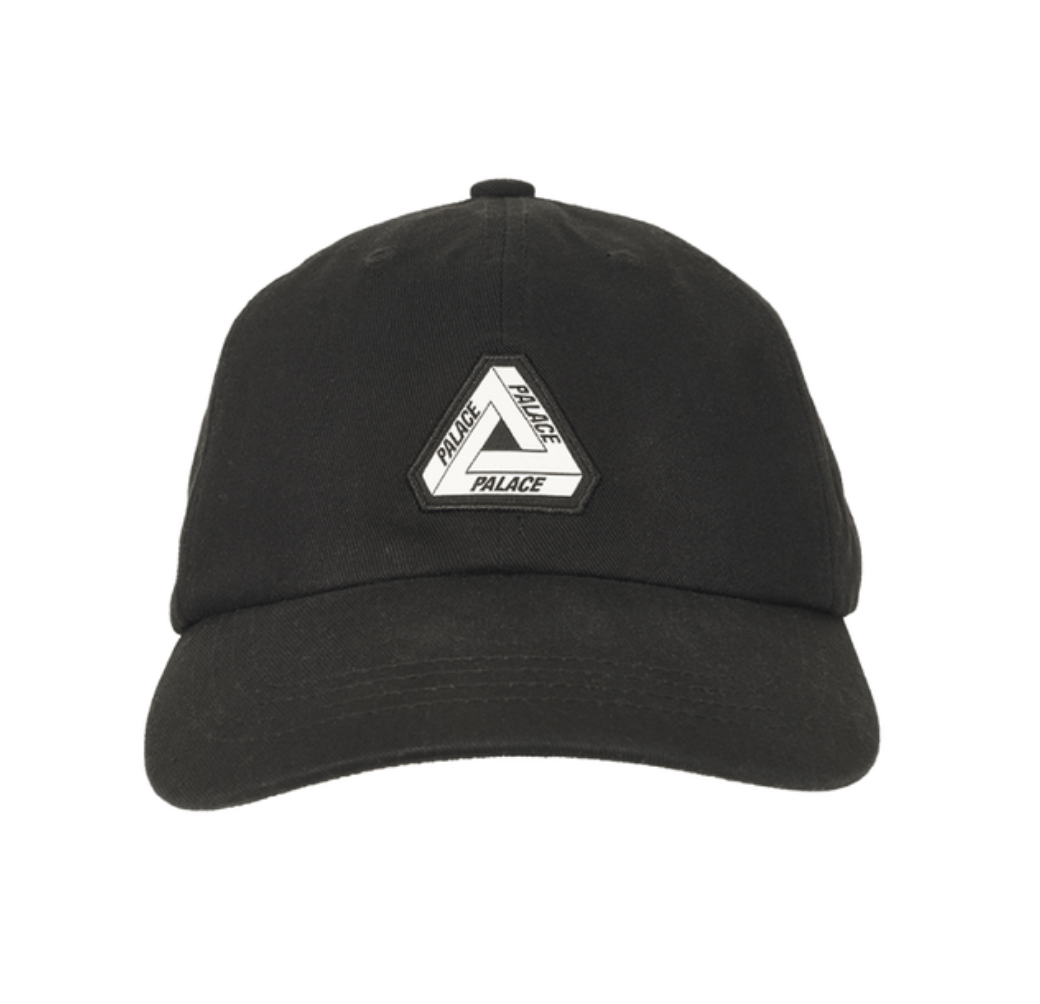 Palace Palace Washed Twill Tri-Ferg 6-Panel Black Size ONE SIZE - 2 Thumbnail