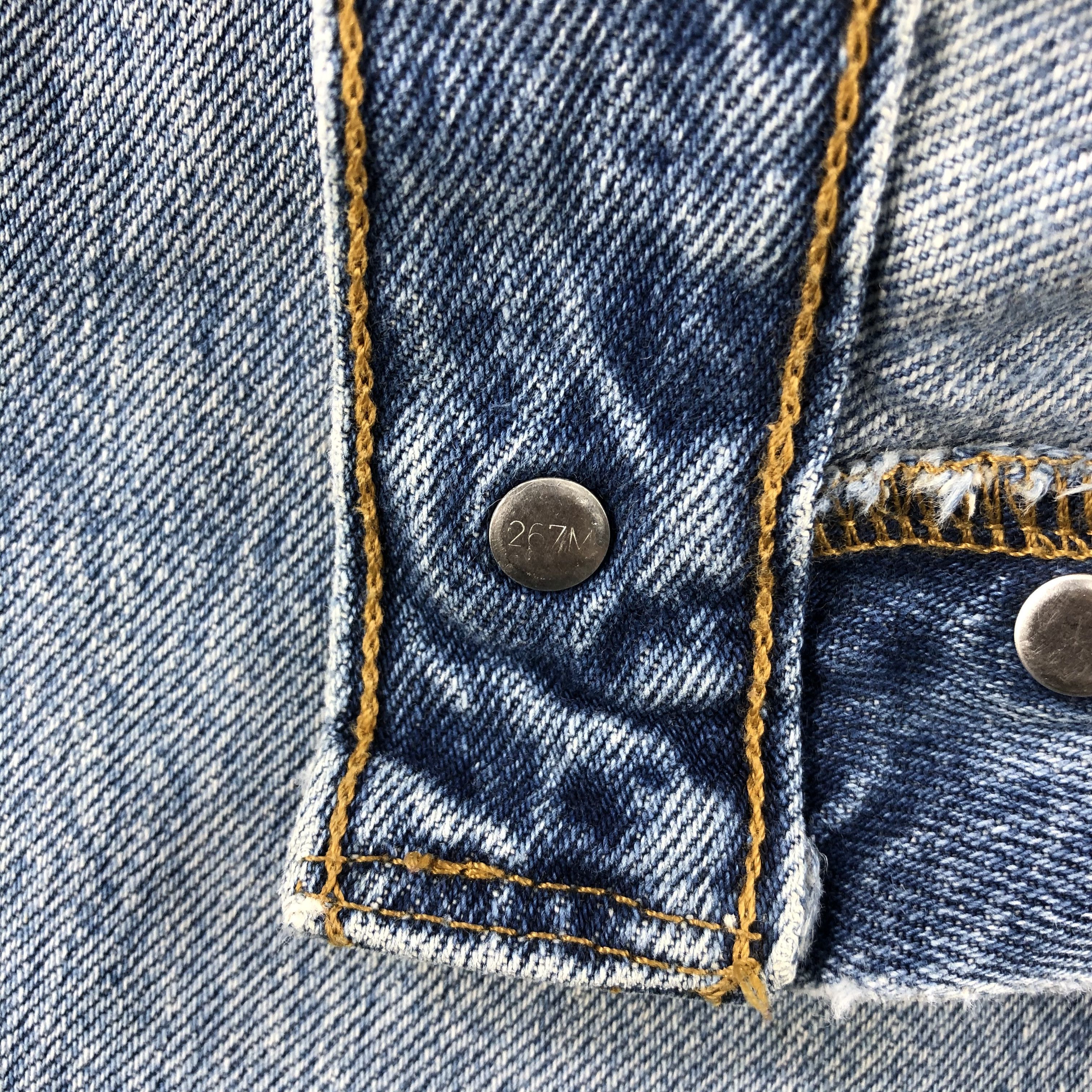 Levi's 90s Vintage Blue Wash Levis 501 Jeans-J1468 Size US 35 - 11 Thumbnail