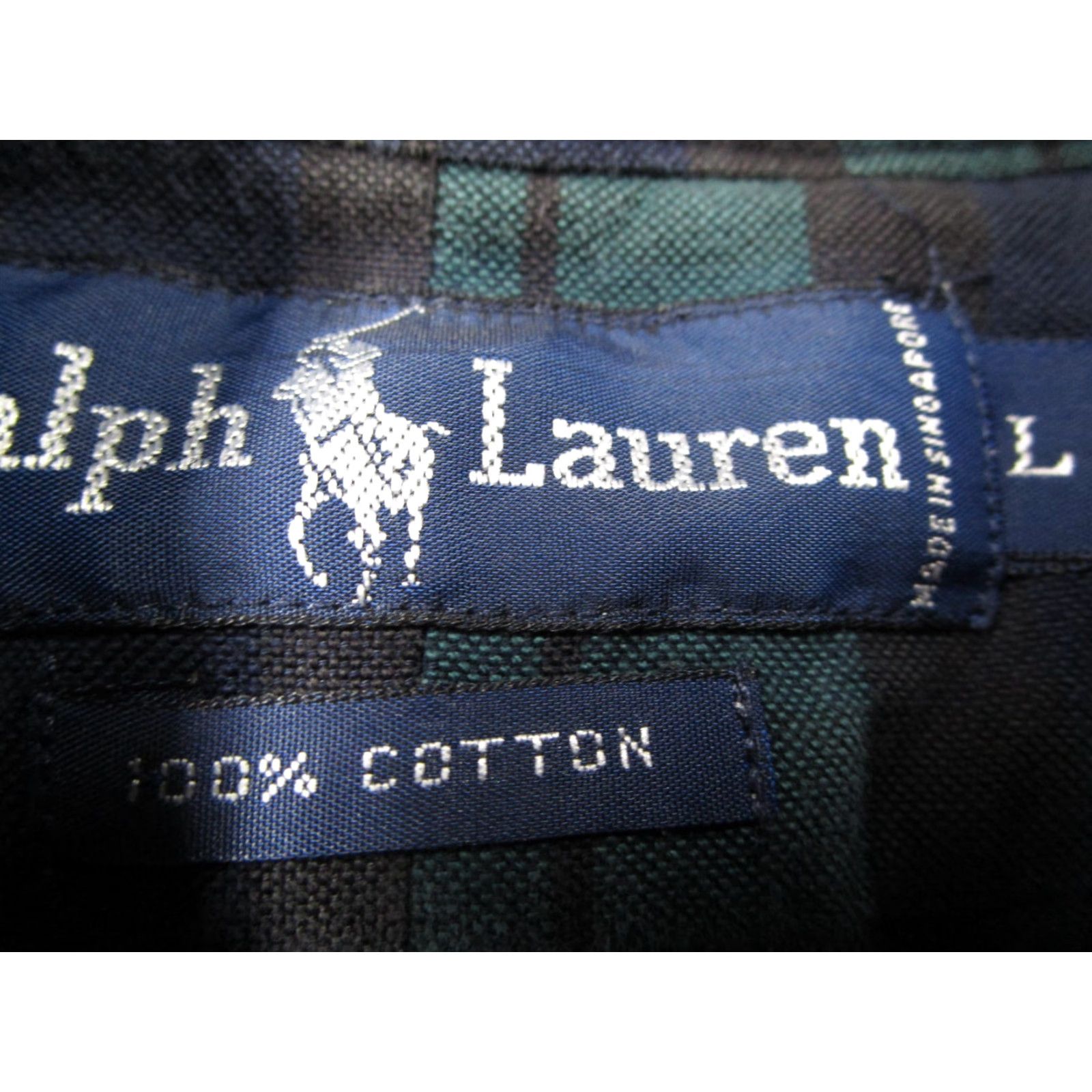 Ralph Lauren VINTAGE Ralph Lauren Shirt Mens L Blue Plaid Tartan Button-Down Crest Y2K Size US L / EU 52-54 / 3 - 2 Thumbnail