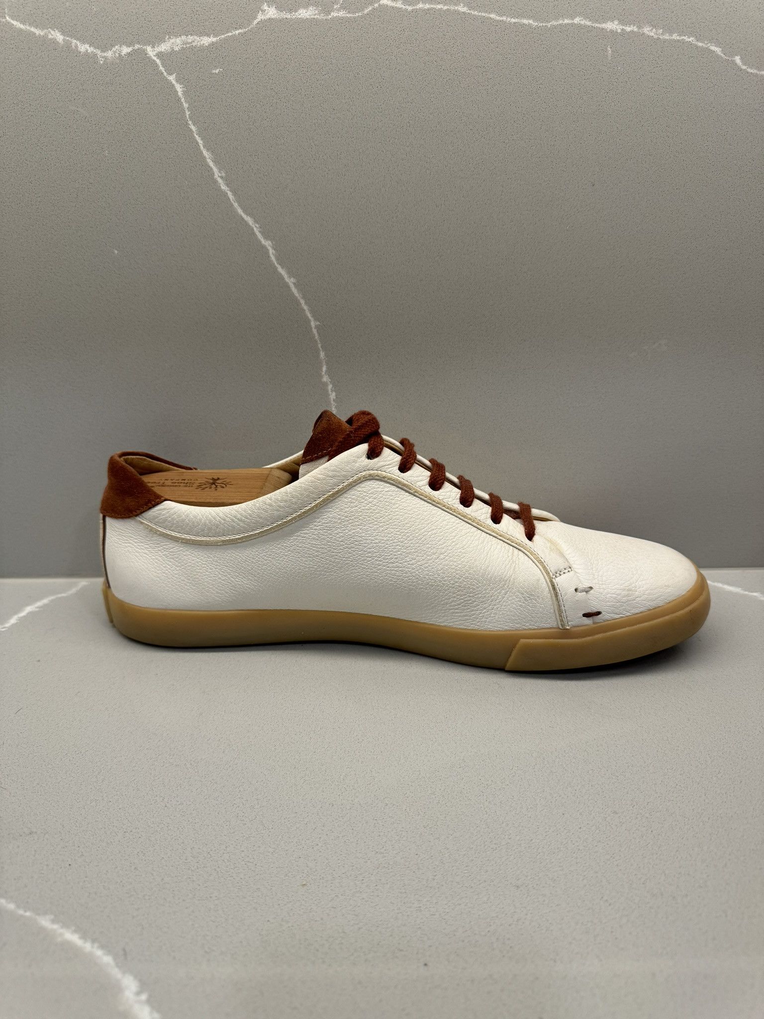 Loro Piana Loro Piana - Freetime Walk - White Leather Low Sneakers Size US 9.5 / EU 42-43 - 3 Thumbnail