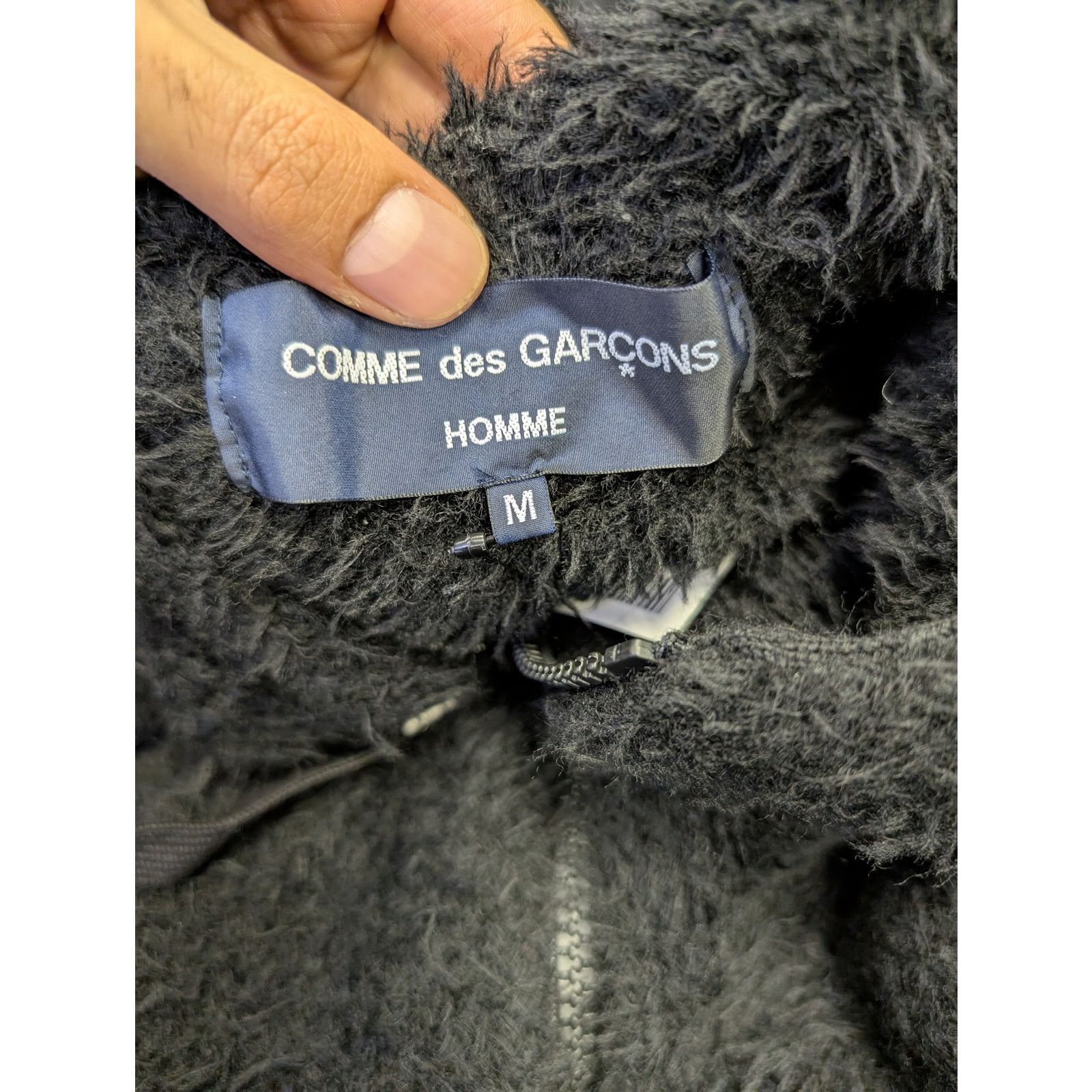 Comme des Garcons o1rshd1 Logo-Embroidery Hooded Jacket in Black Size US M / EU 48-50 / 2 - 20 Thumbnail