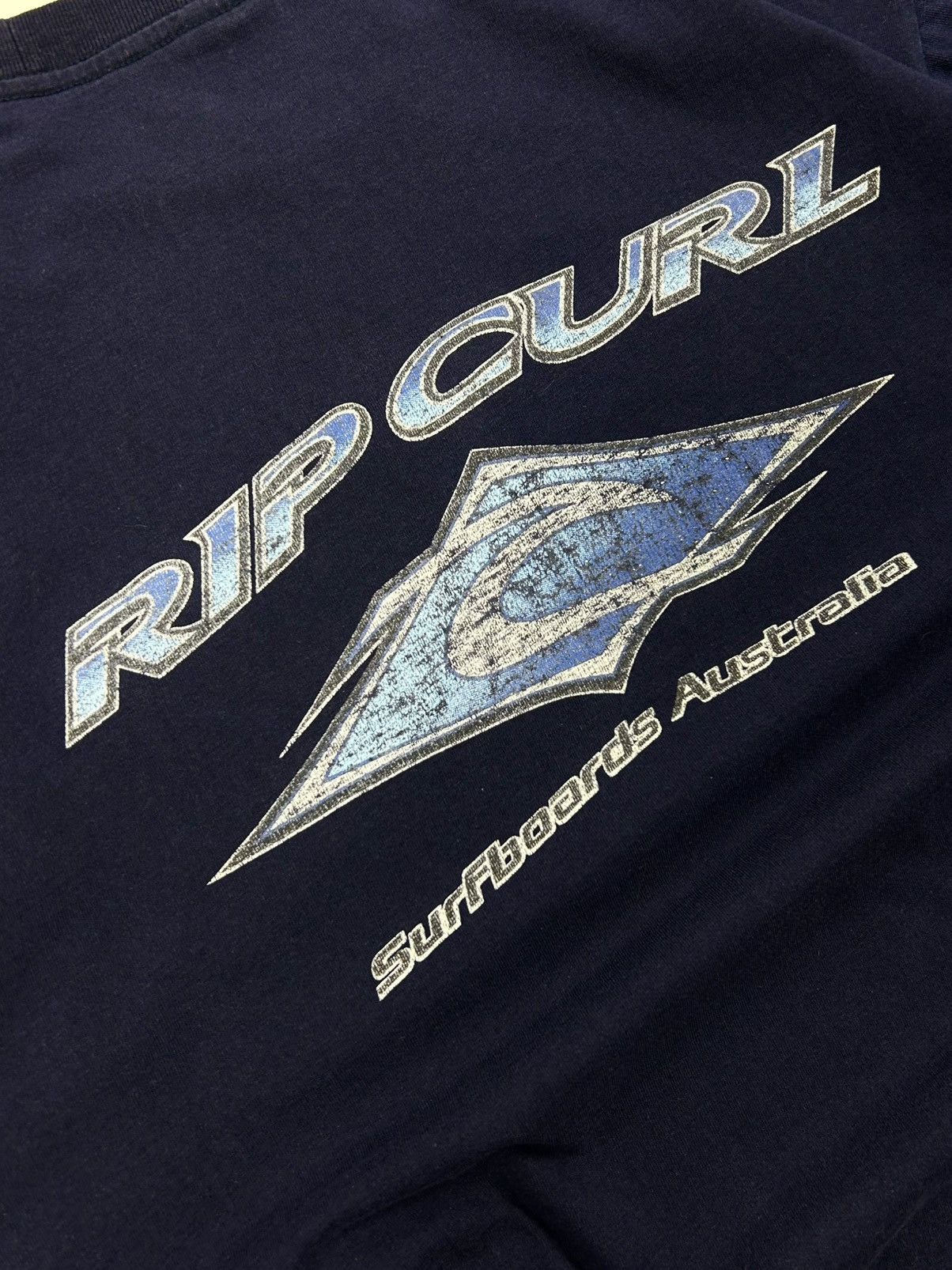 Rip Curl rare 90s Rip Curl Surfboards Australia Tee Navy Vintage Size US L / EU 52-54 / 3 - 11 Thumbnail