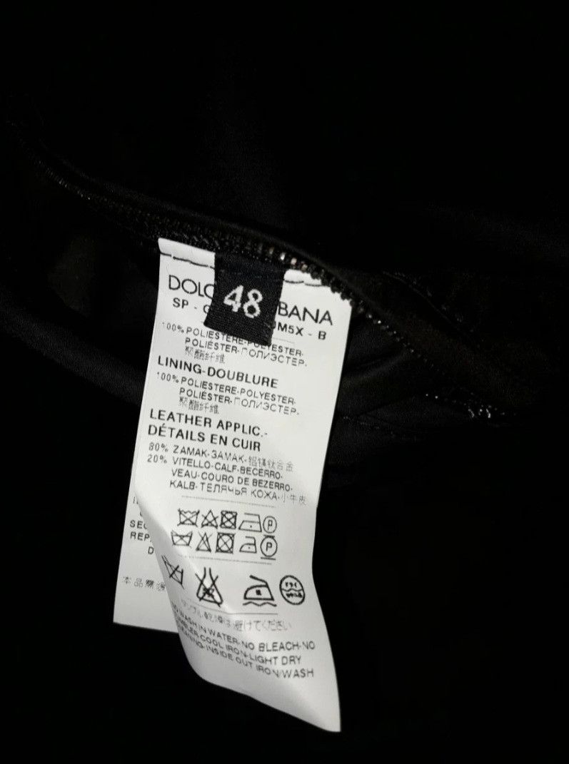 Dolce & Gabbana Logo Dolce & Gabbana Black & White Satin Bomber Jacket Size US M / EU 48-50 / 2 - 3 Thumbnail