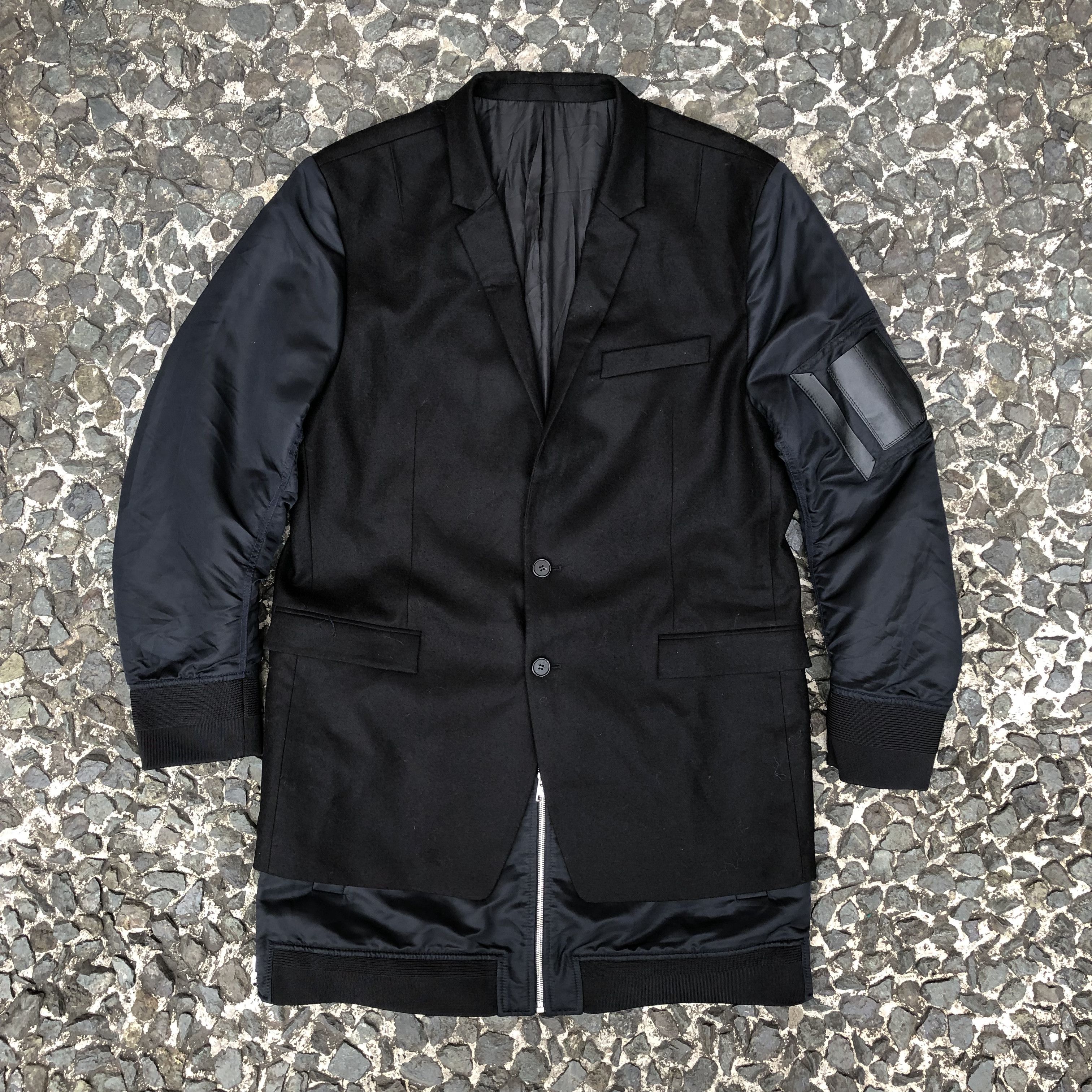 Juun.J Juun.J Black MA-1 Docking Blazer Jacket Size US L / EU 52-54 / 3 - 1 Thumbnail