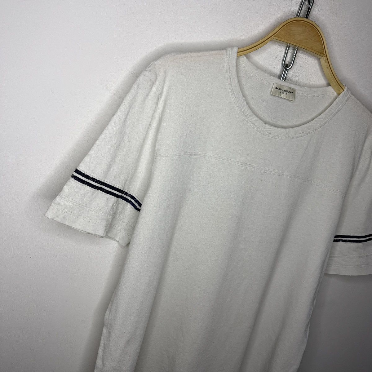 Saint Laurent Paris Saint Laurent Paris logo tee shirt Size US S / EU 44-46 / 1 - 4 Thumbnail