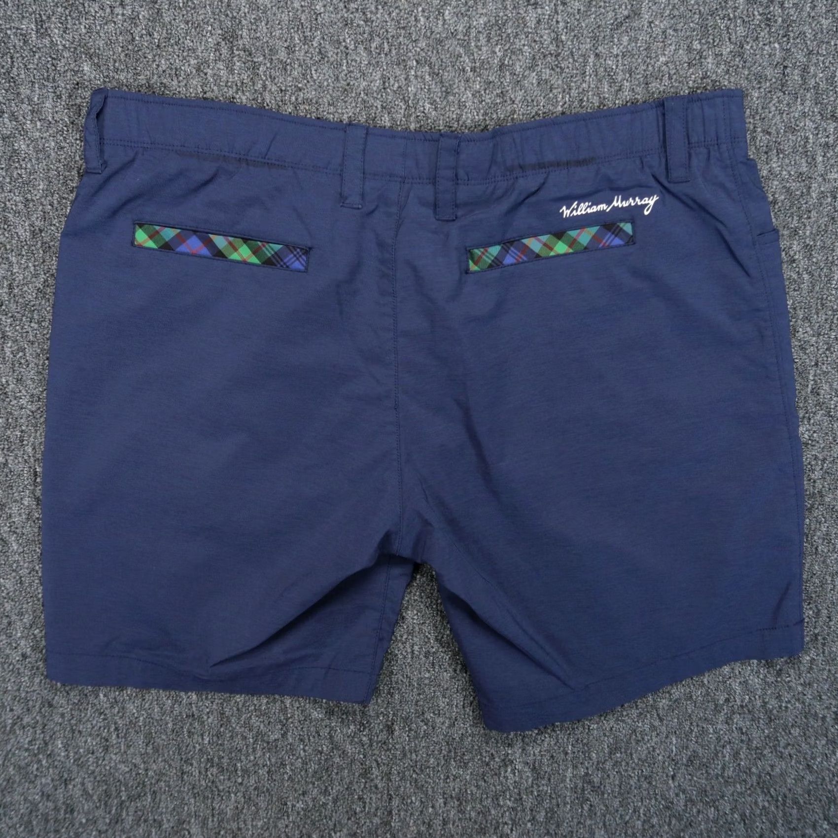 Vintage William Murray Shorts Mens 40 Blue Performance Classic Club Straight Fit Golf Shirt? Size US 40 / EU 56 - 4 Thumbnail