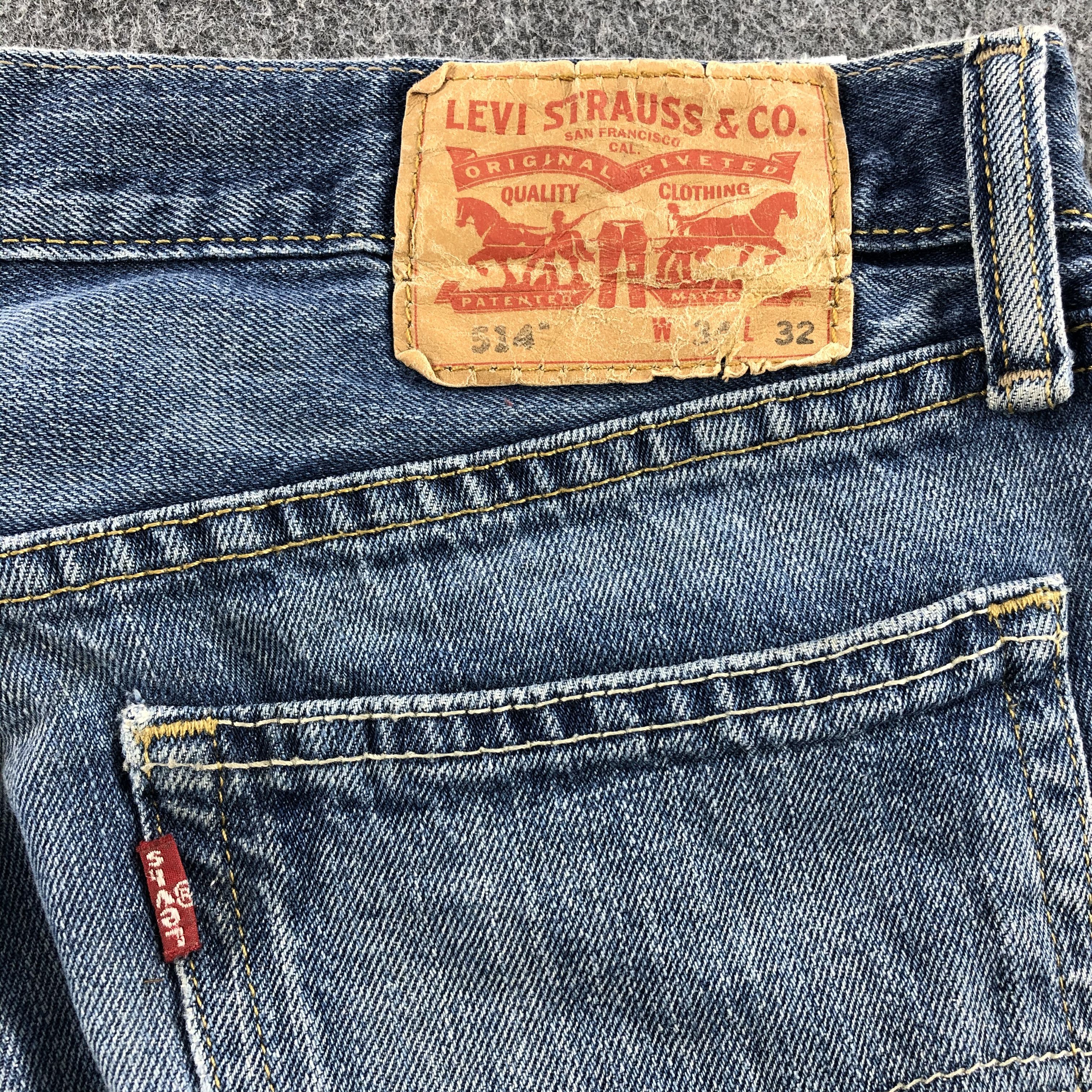 Levi's Blue Wash Vintage Levis 514 Jeans-J1130 Size US 34 / EU 50 - 5 Thumbnail