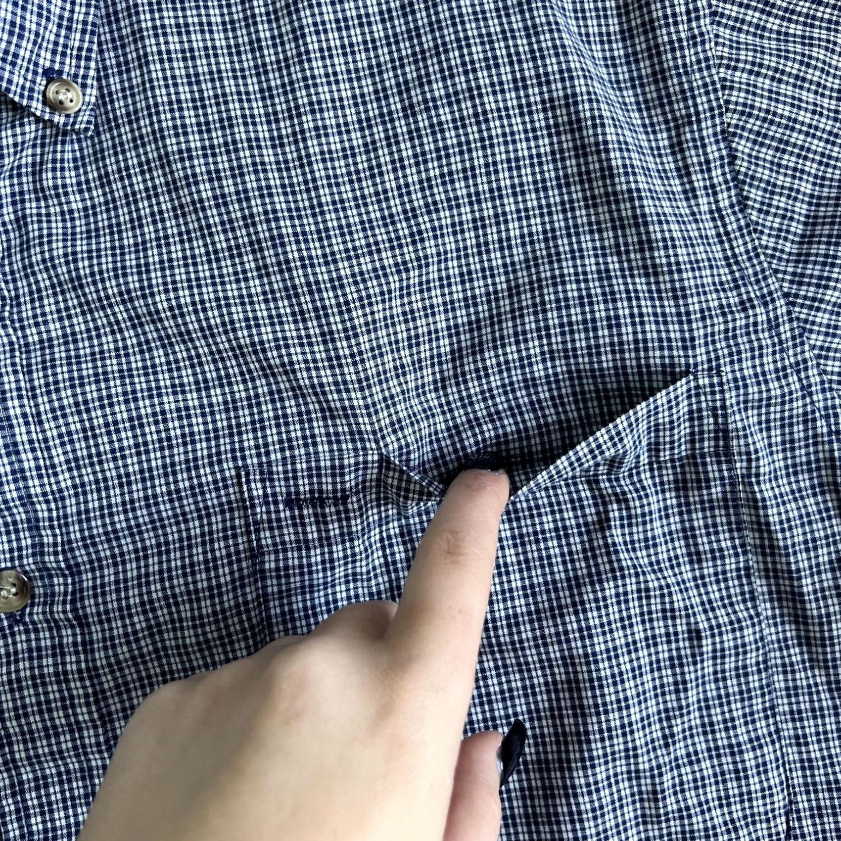 McGregor VINTAGE McGregor Shirt Mens Large Blue Check Short Sleeve Button Up Classic Size US L / EU 52-54 / 3 - 3 Thumbnail