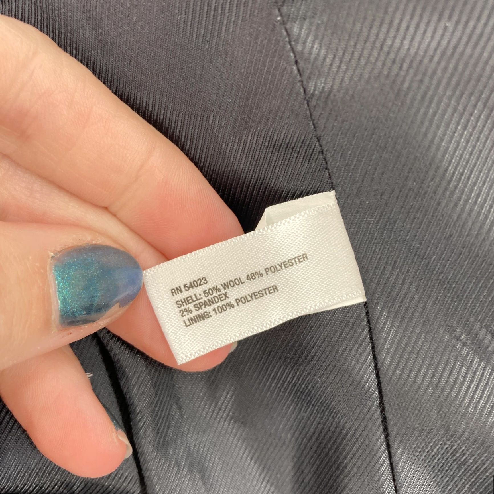 Gap Gap Blazer Womens 6 Navy Wool Blend 2 Button Lined Tailored Jacket Office Work Ladies Long Sleeve Regular Fit Size M / US 6-8 / IT 42-44 - 6 Thumbnail