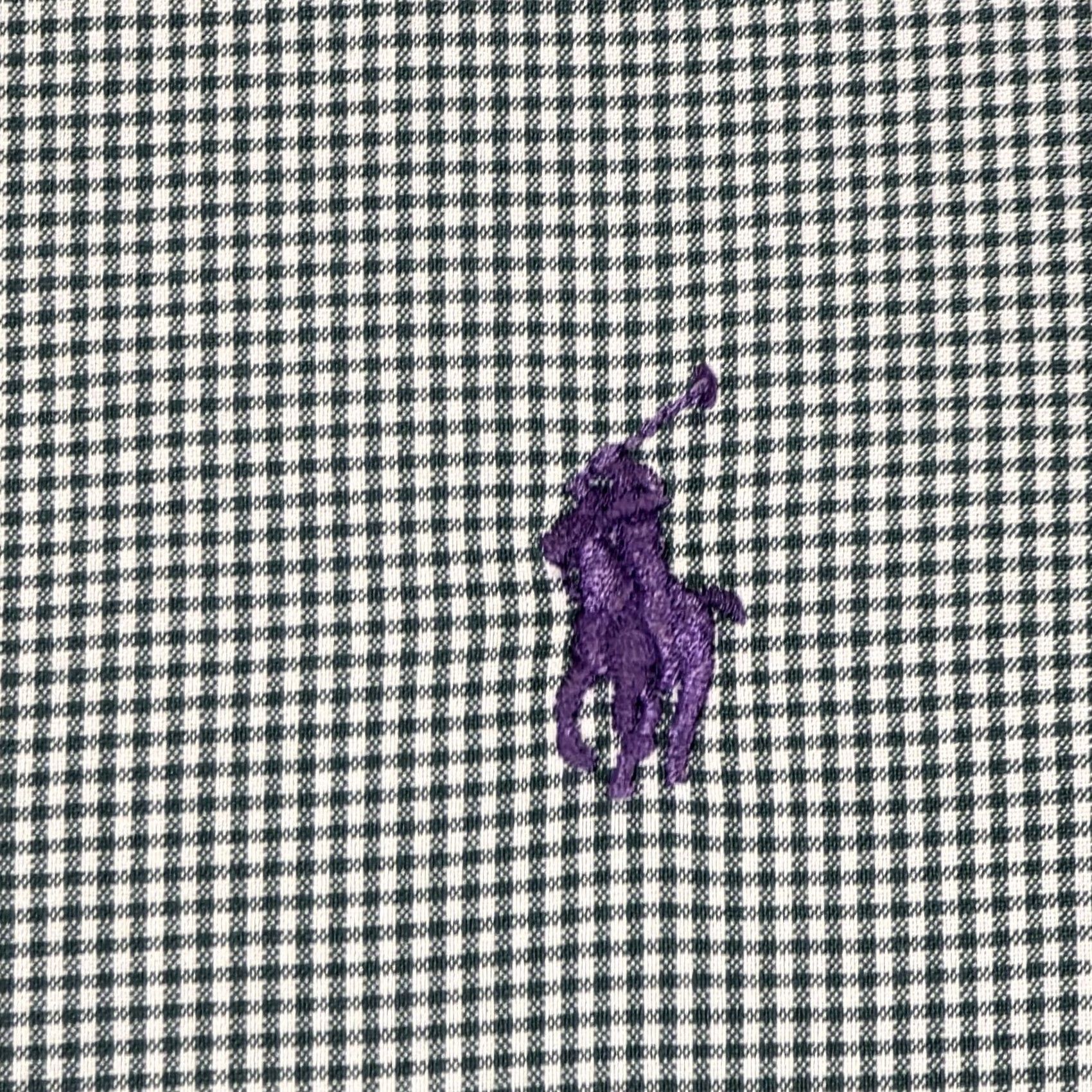 Polo Ralph Lauren Polo Ralph Lauren Button-Up Shirt Check Long Sleeve 17-34/35 Green Pony Vintage Mens Regular Size XS- Large Size US XL / EU 56 / 4 - 7 Thumbnail