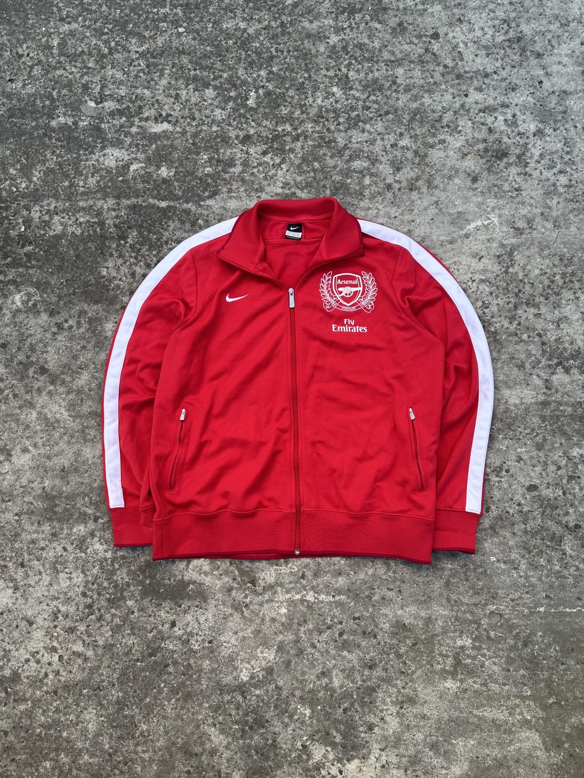 Nike Vintage Nike Arsenal Soccer Jacket Blokecore Rare XXL Casual Size US XXL / EU 58 / 5 - 1 Thumbnail