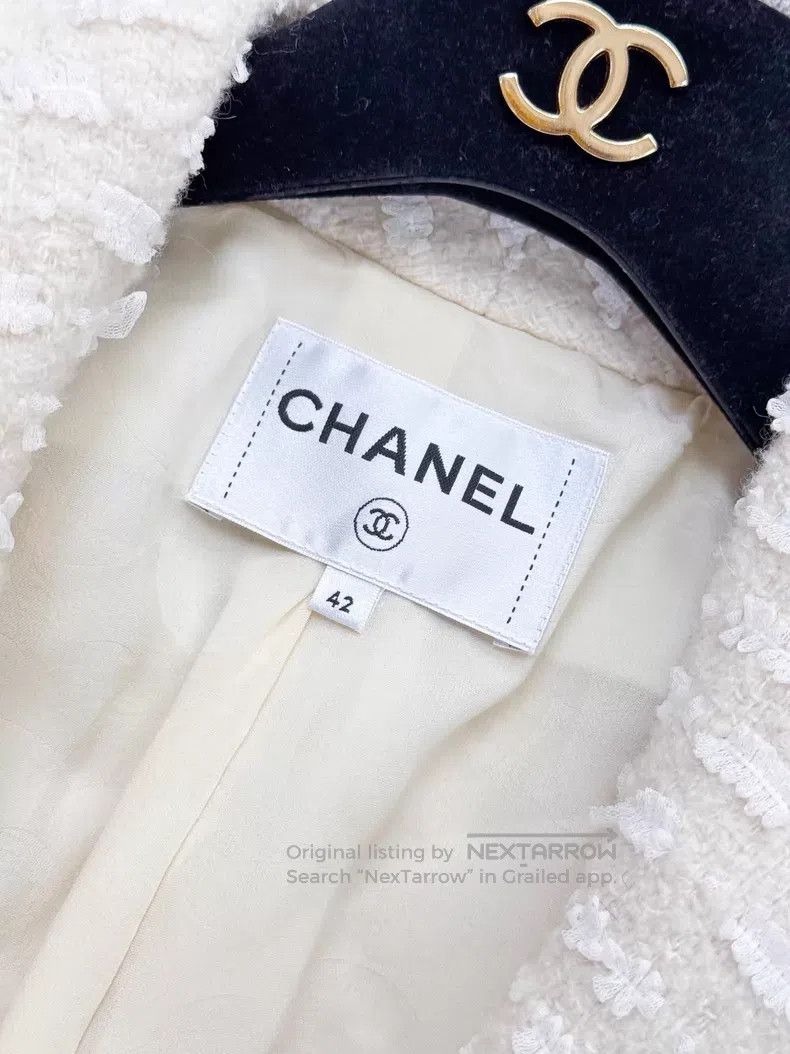 Chanel Chanel Lapel wavy soft tweed long-sleeved jacket Size M / US 6-8 / IT 42-44 - 5 Thumbnail