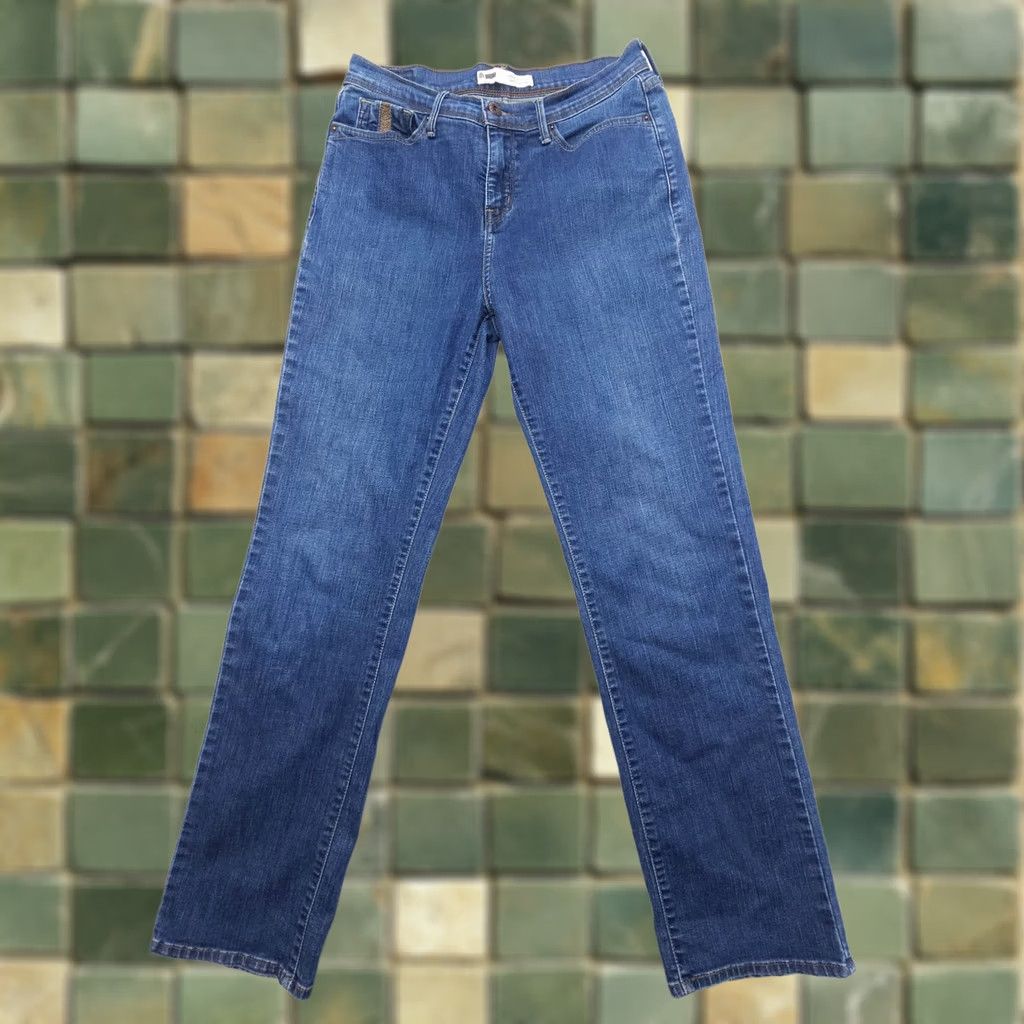 Levi's VINTAGE Levi's 512 Perfectly Slimming Straight Jeans Blue Size 29 x 31 2000's Womens Size 29" - 1 Thumbnail