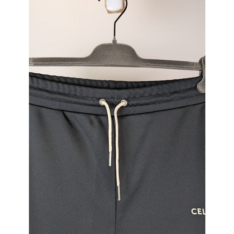 Celine o1rshd1 Logo-Print Studded Jersey Sweatpants in Black Size US 32 / EU 48 - 8 Thumbnail