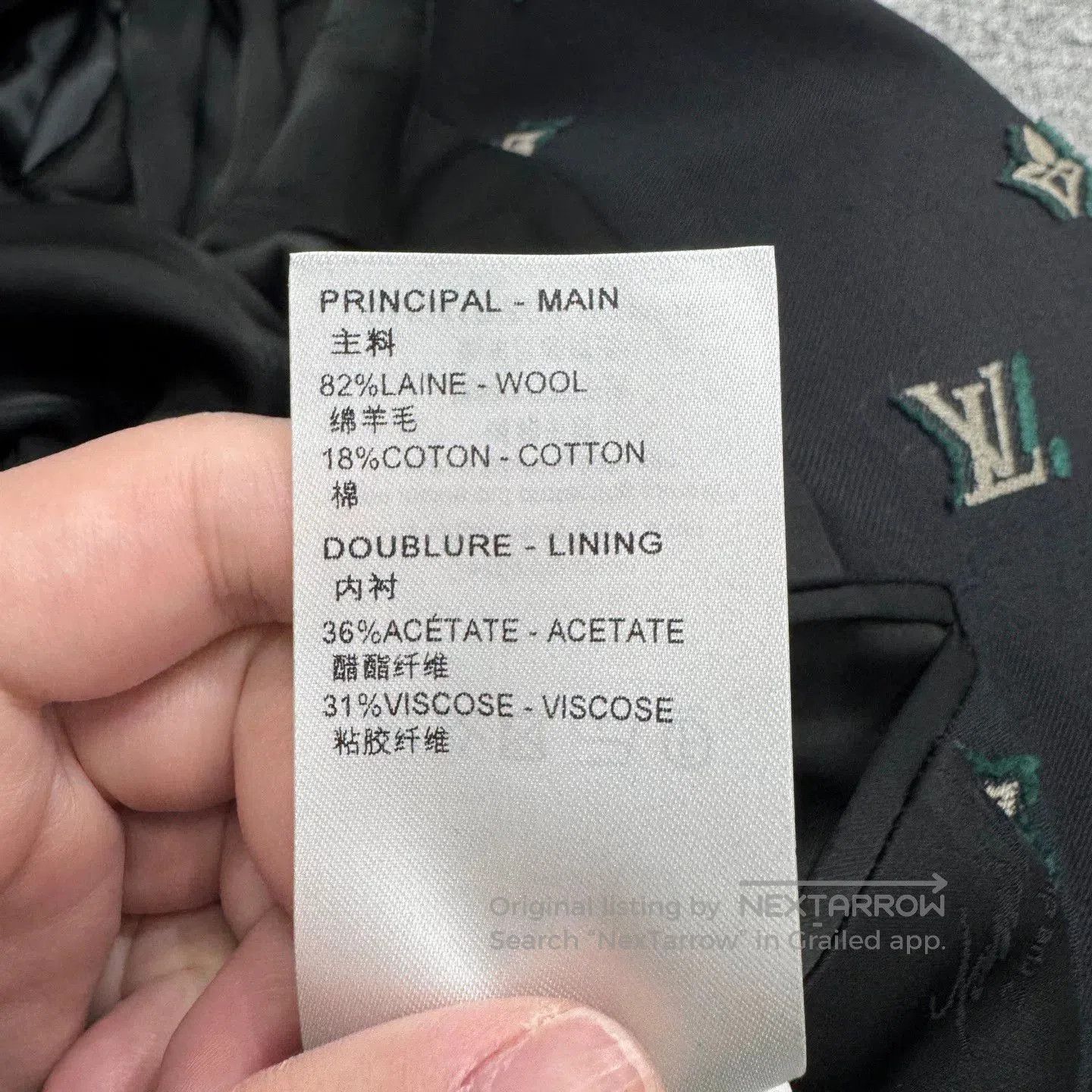 Louis Vuitton louis vuitton embroidered wool suit jacket. Size US XXL / EU 58 / 5 - 5 Thumbnail