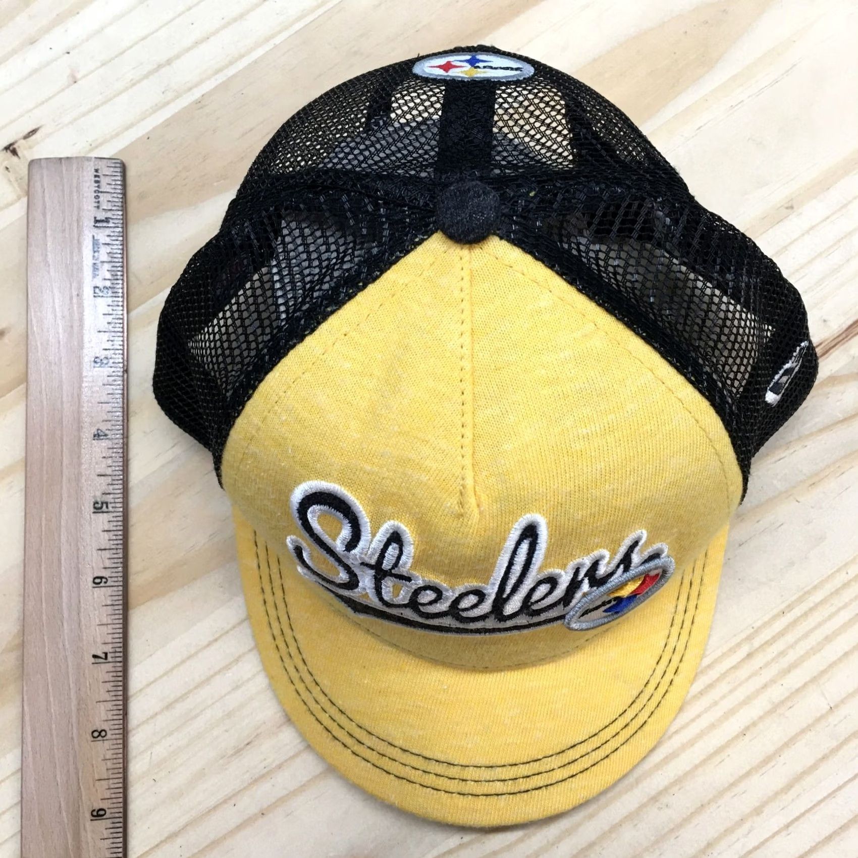 New Era Pittsburgh Steelers New Era Trucker Hat Womens Black Yellow One Size Adjustable Size ONE SIZE - 3 Thumbnail