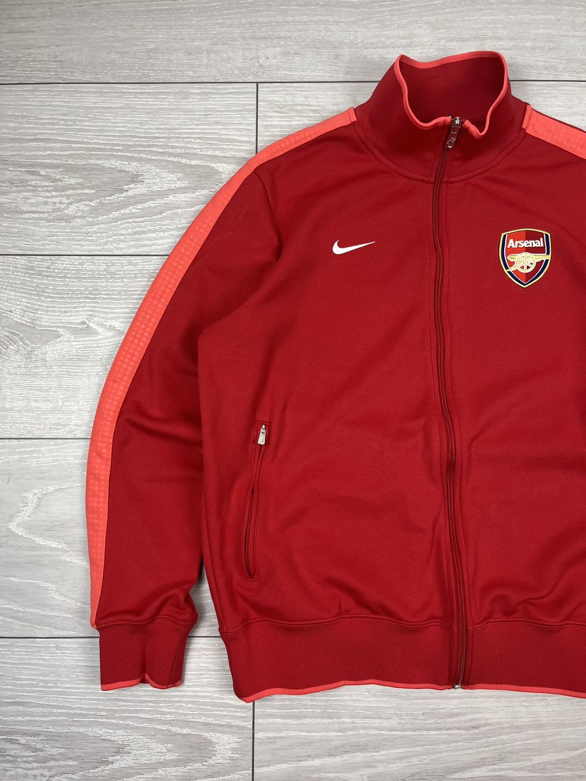 Nike Nike Arsenal 2012 Soccer Team Track Jacket Size US XL / EU 56 / 4 - 3 Thumbnail