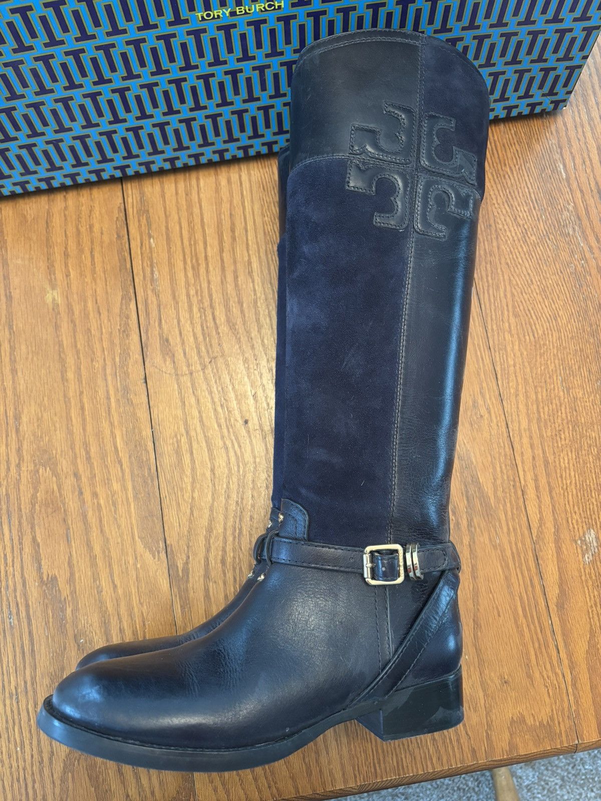 Tory Burch Tory Burch Lizzie 35mm Riding Boots Size US 5.5 / IT 35.5 - 7 Thumbnail