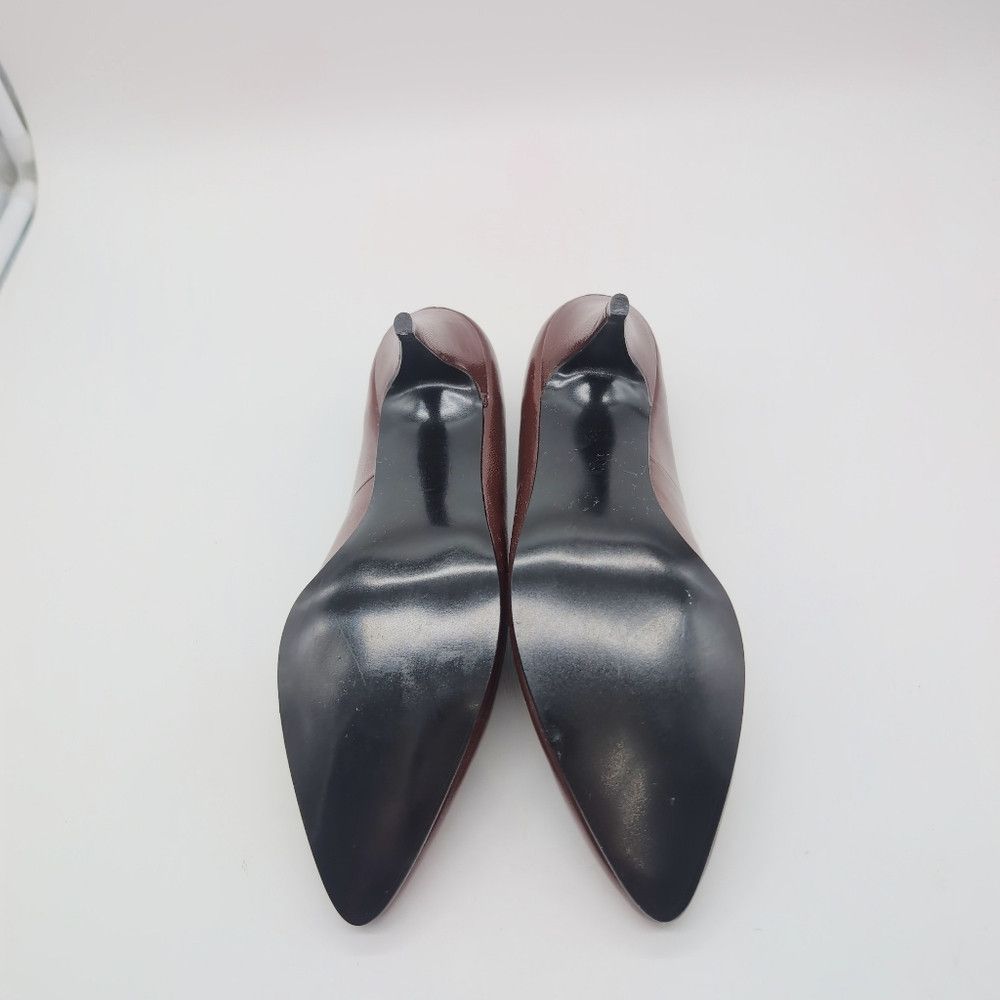 Vintage Elegant Sperandi Sz 8 Brown Leather Pumps Vintage 80s Like Size US 8 / IT 38 - 9 Thumbnail