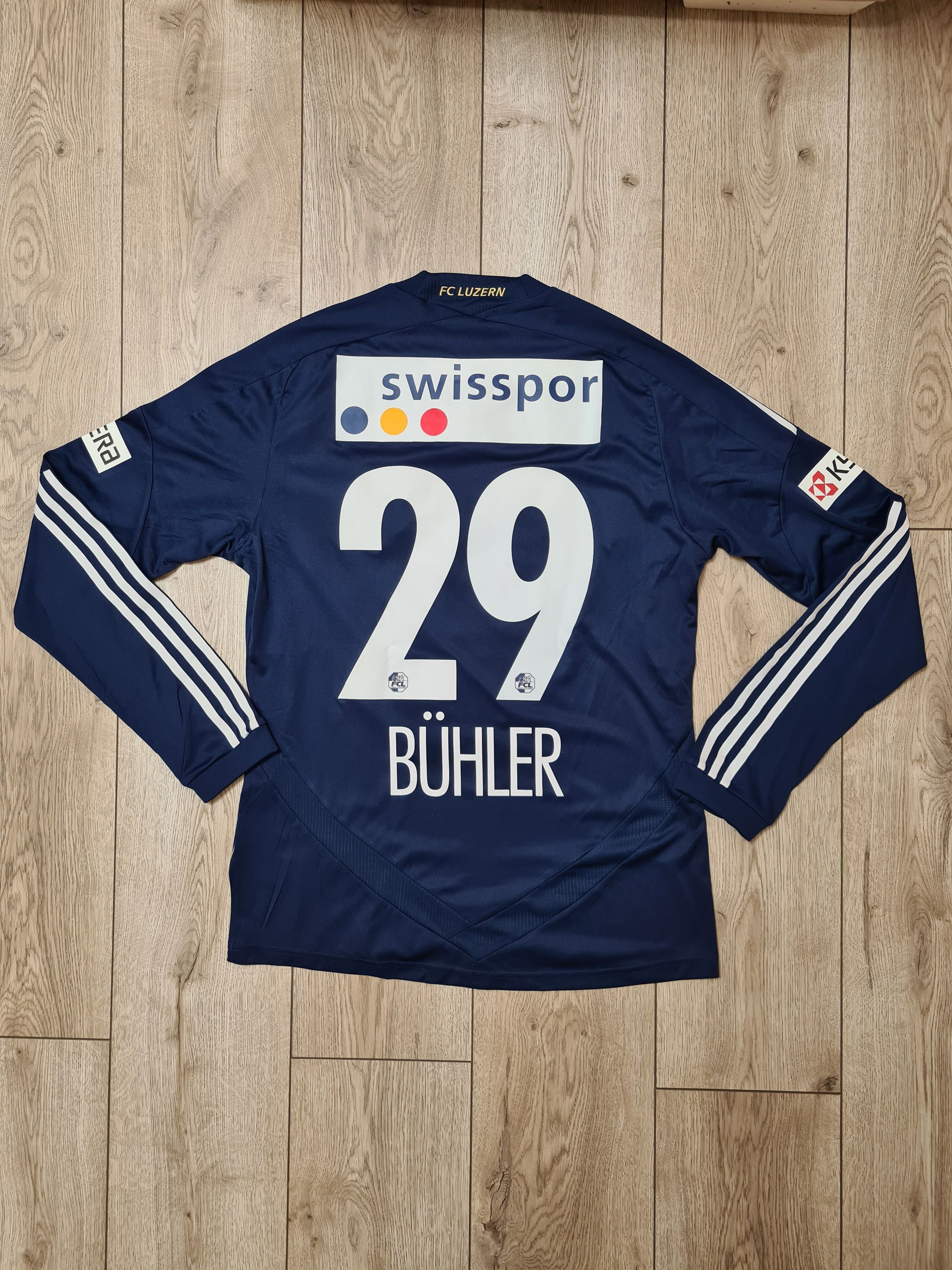Adidas LUZERN 2011 2012 HOME MATCH WORN FOOTBALL SOCCER JERSEY Size US L / EU 52-54 / 3 - 2 Thumbnail