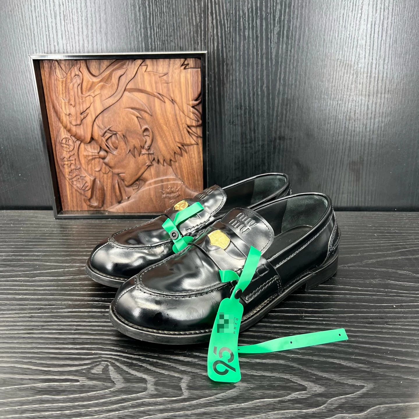 Miu Miu MIU MIU Women's Penny Loafer Gold Coin 37 Near Mint Size US 6.5 / IT 36.5 - 1 Thumbnail