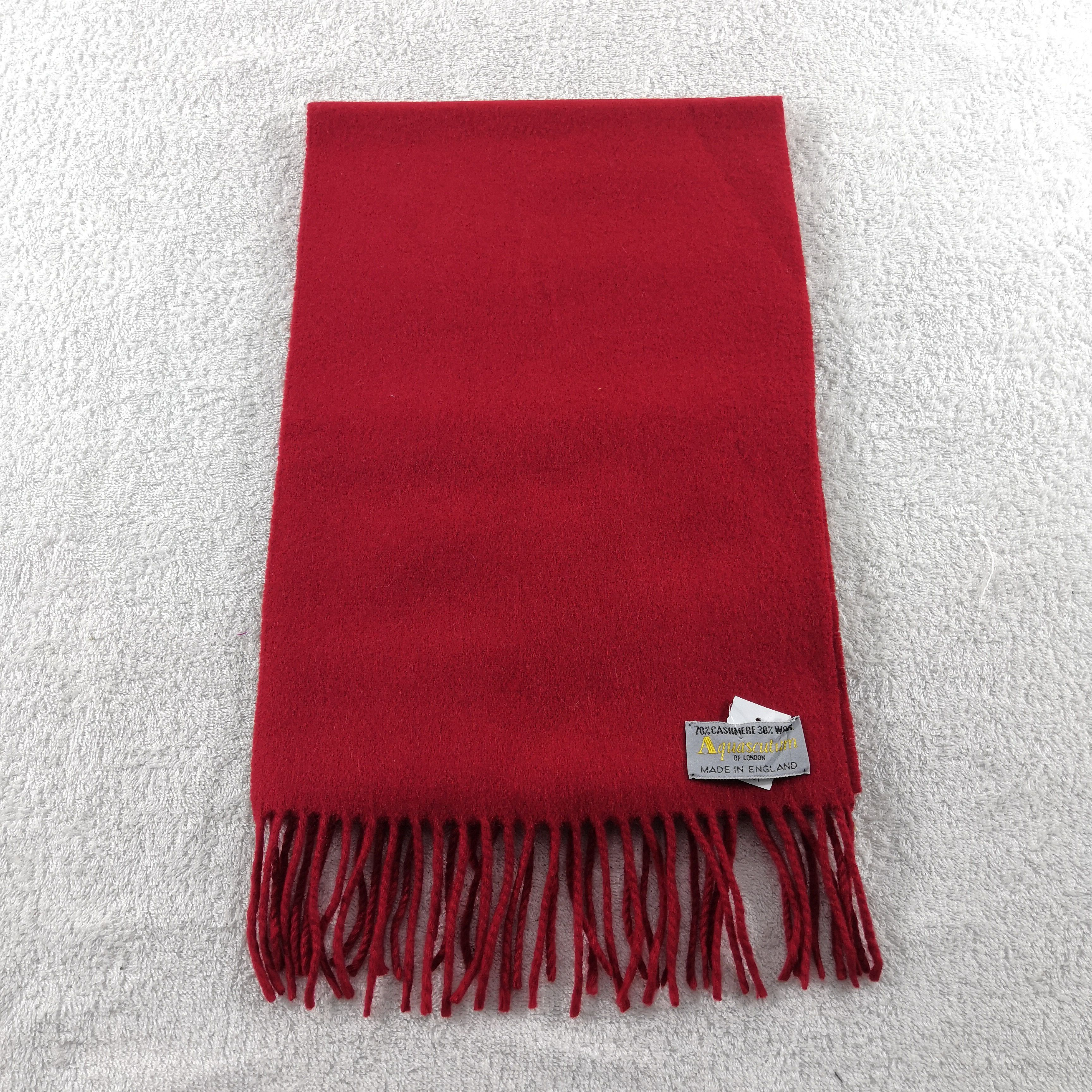 Aquascutum Vintage Aquascutum Scarf Fringe Muffler Scarves - . Size ONE SIZE - 3 Thumbnail