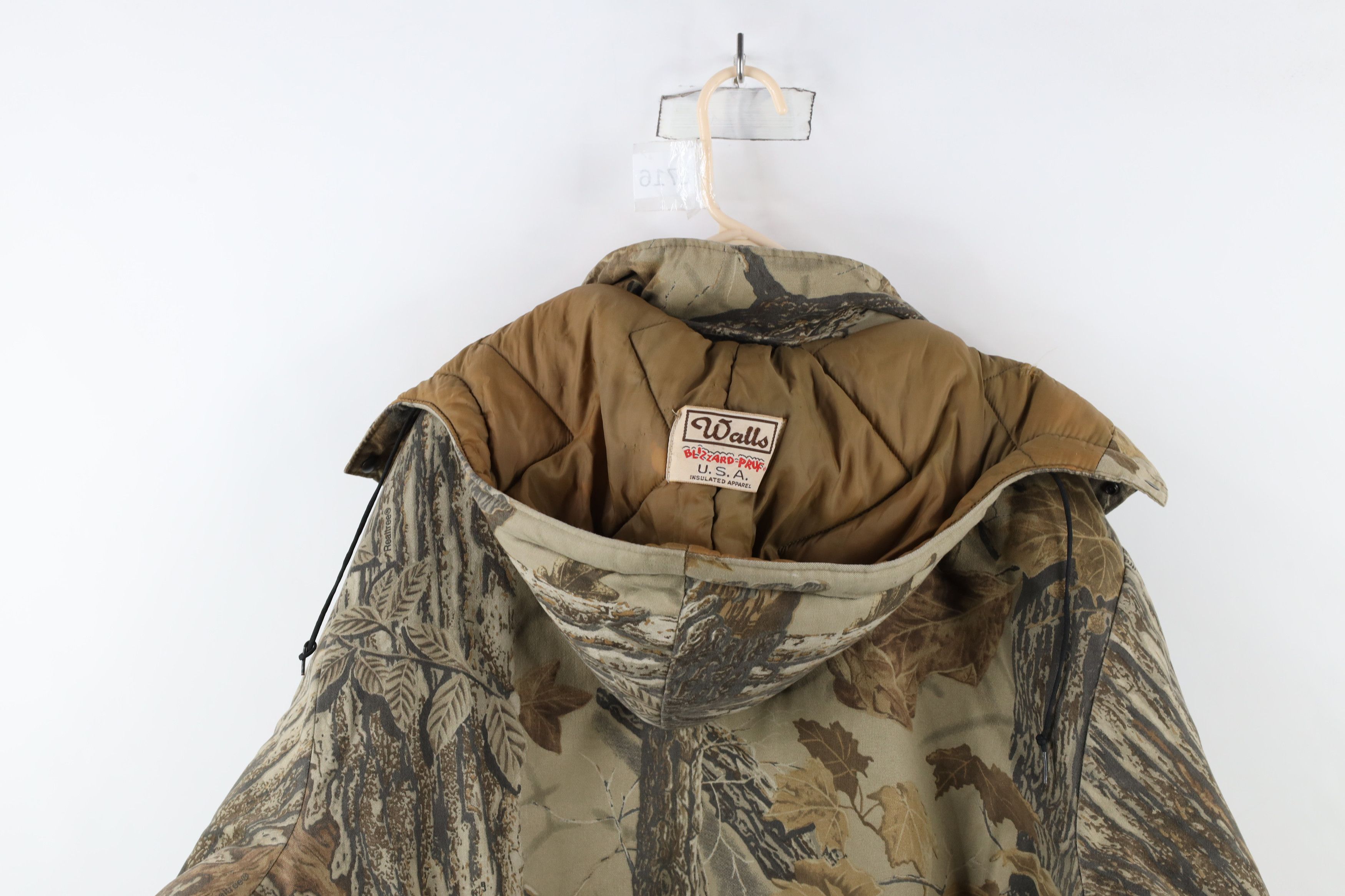 Vintage × Walls Vintage 90s Walls Blizzard Pruf Camouflage Hooded Jacket USA Size US XXL / EU 58 / 5 - 14 Thumbnail