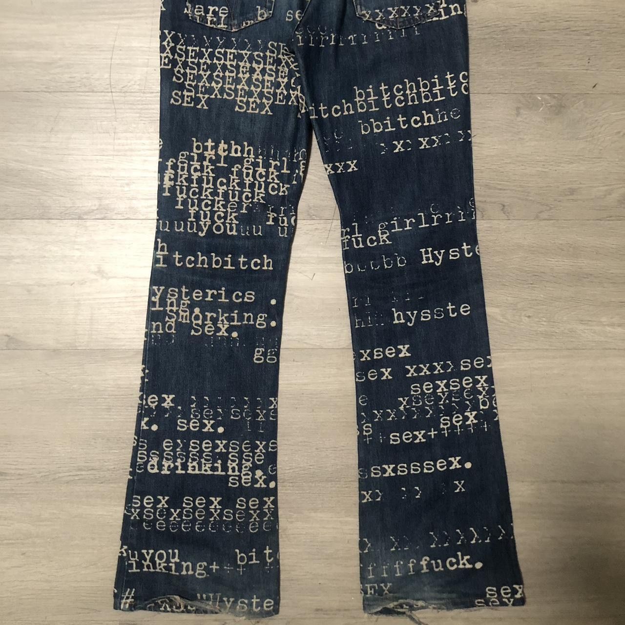 90s Hysteric Glamour typewriter denim