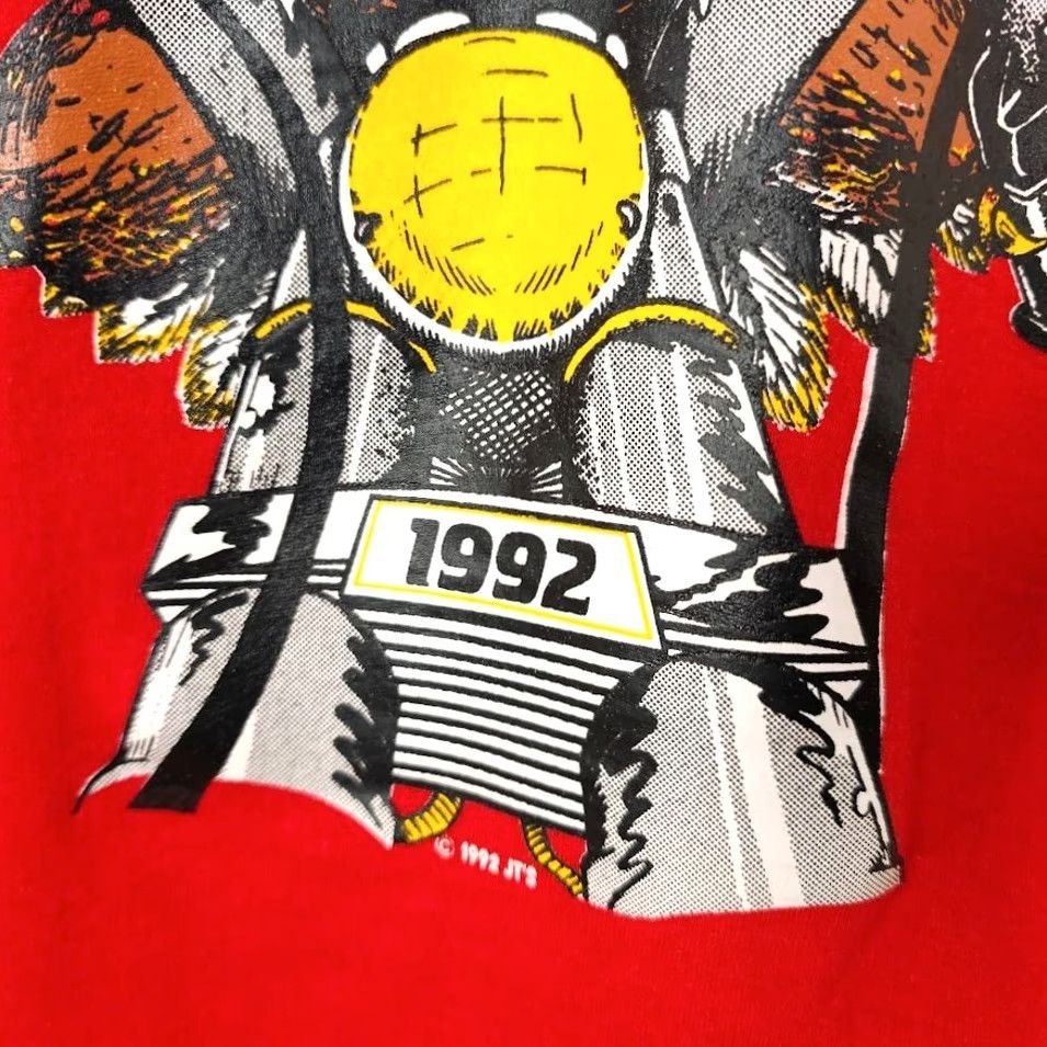 Vintage VINTAGE Laconia Bike Week T Shirt Mens S Red 90s Bald Eagle Made In USA T-Shirt Size US S / EU 44-46 / 1 - 4 Thumbnail