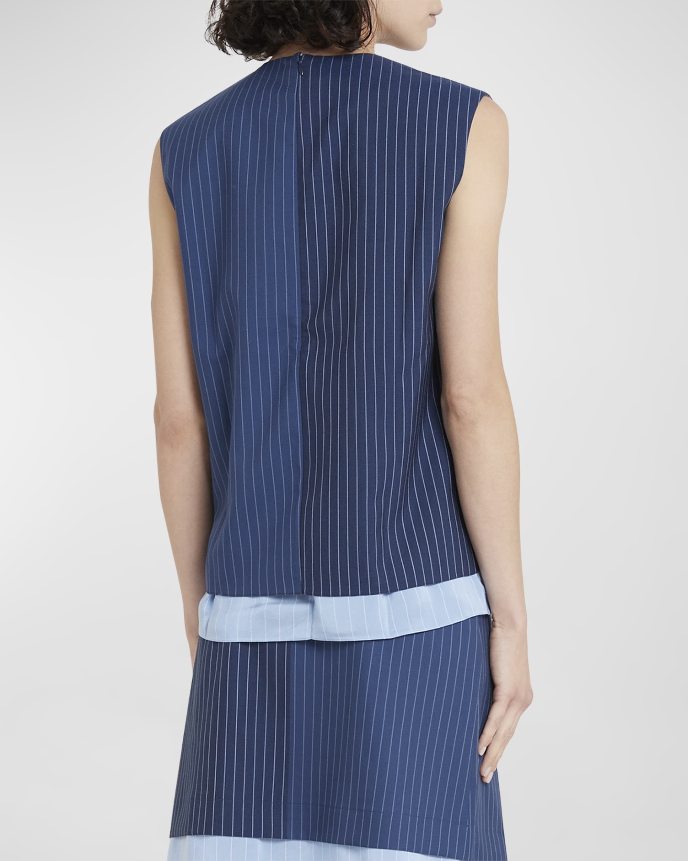 Marni o1y1125 Blouse in Blue Size M / US 6-8 / IT 42-44 - 4 Thumbnail