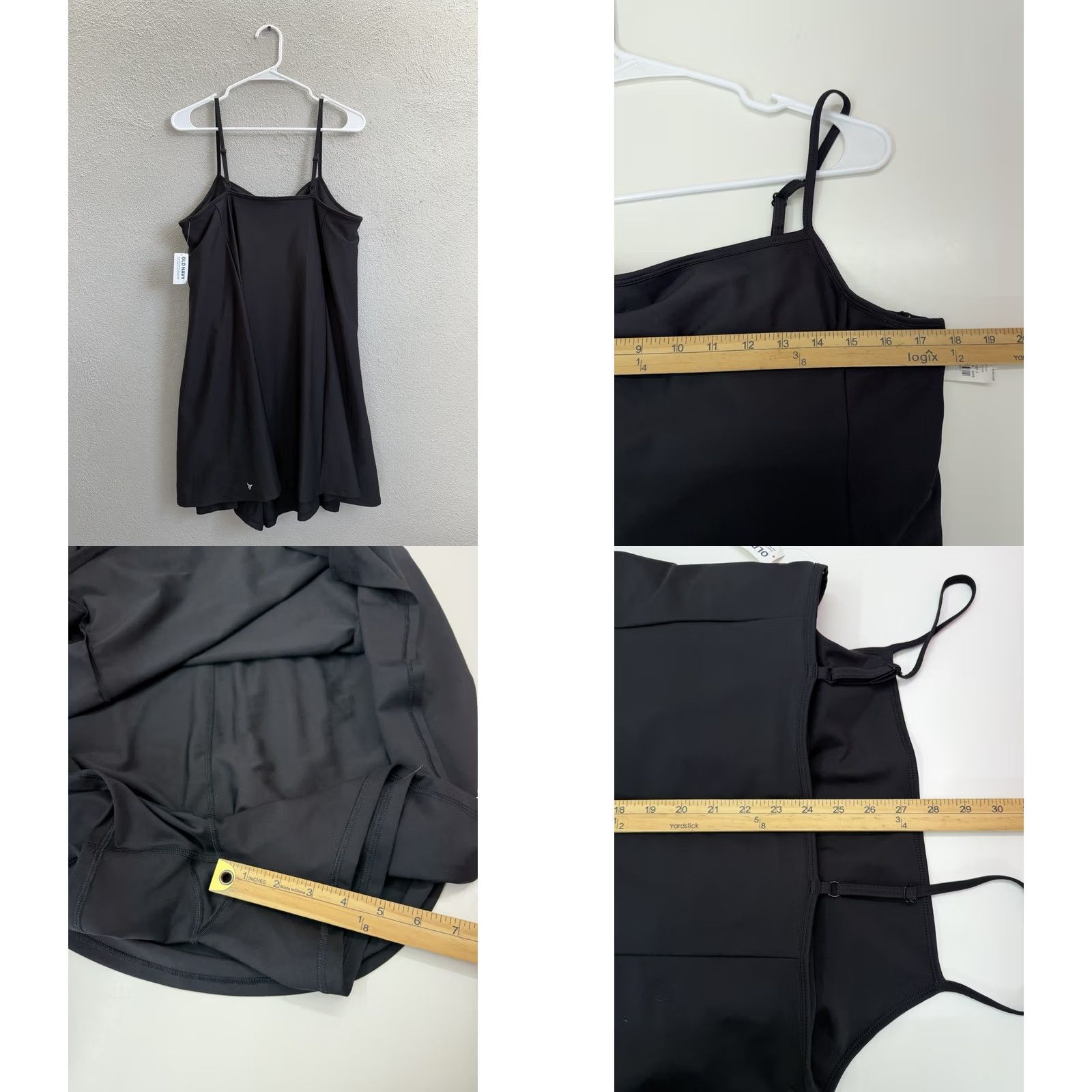 Old Navy Old Navy Active Dress Womens XL Powersoft Black One Piece Sport NWTs Dress Sleeveless Short Solid Pattern Size XL / US 12-14 / IT 48-50 - 8 Thumbnail