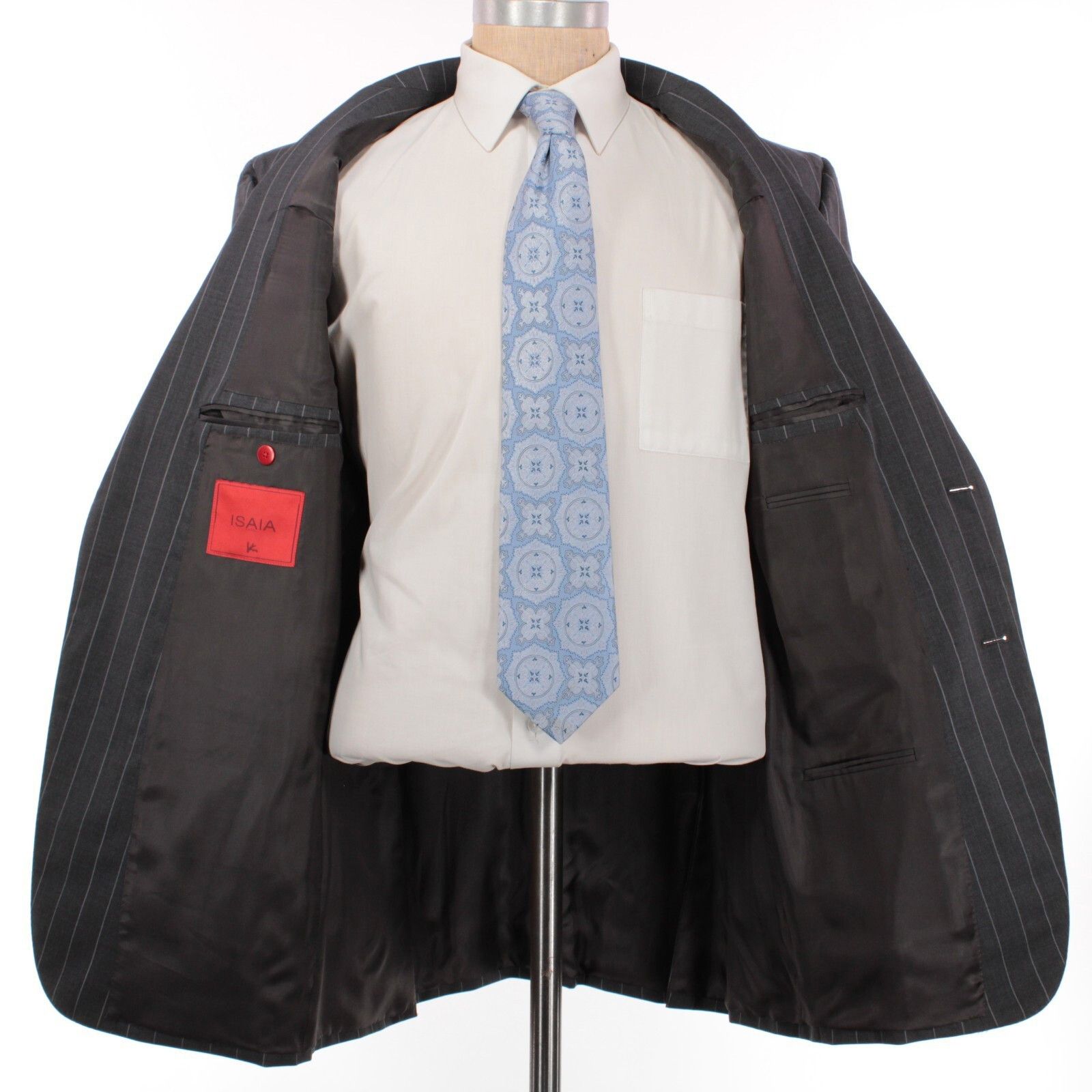 Isaia isaia Suit Size US 44 Long in Gray Size 44R - 9 Thumbnail