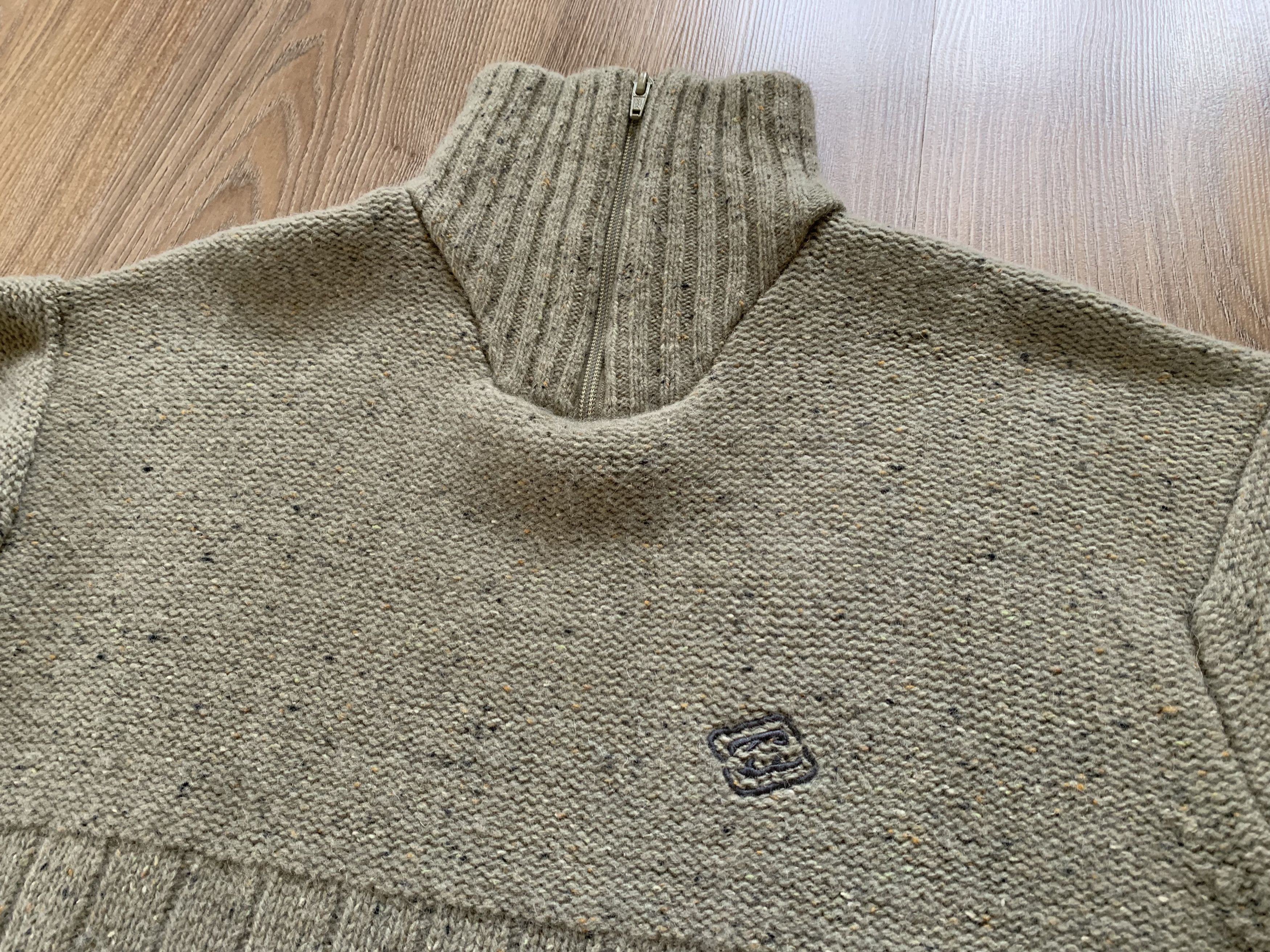 Billabong × Vintage Billabong Vintage Heavy Knit Wool Sweater Size US L / EU 52-54 / 3 - 4 Thumbnail