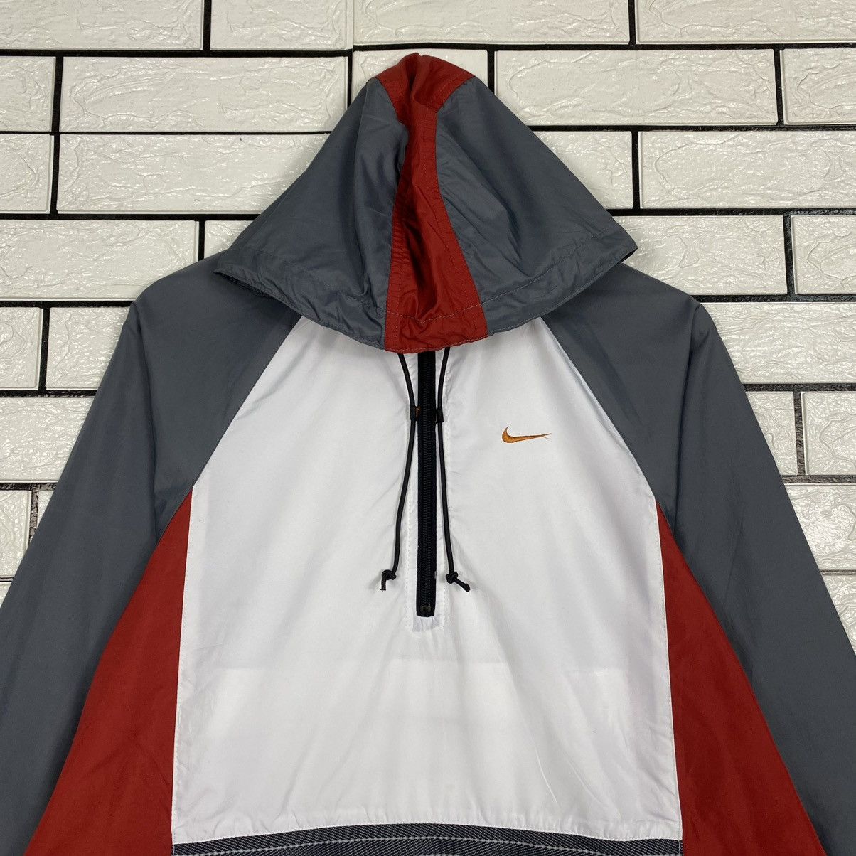 Nike 🔥VINTAGE ANORAK JACKET NIKE BIG SWOOSH Size M / US 6-8 / IT 42-44 - 3 Thumbnail