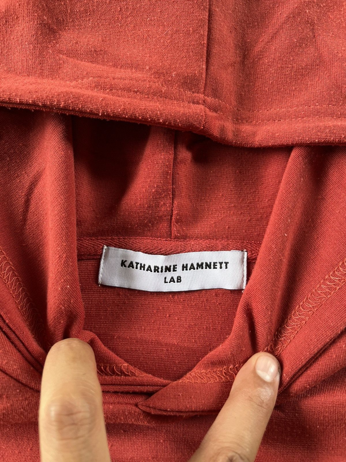 Designer × Katharine Hamnett London 🔥Katharine Hamnett Lab Cut & Sewn Boxy Hoodie Size US M / EU 48-50 / 2 - 3 Thumbnail