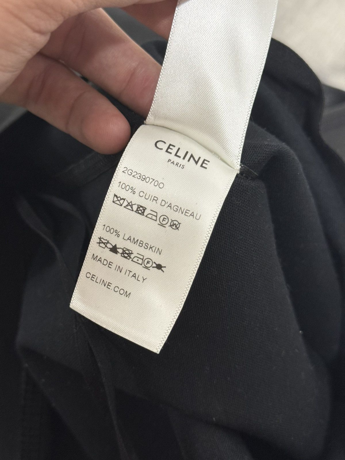 Celine F/W21 Teen Knight Poem Leather Legging Size US 31 - 9 Thumbnail