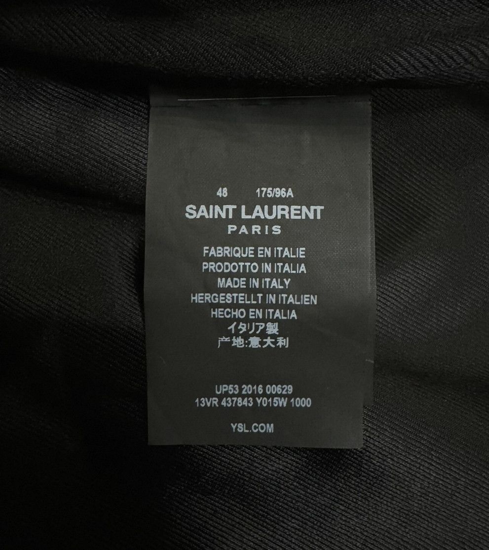 Yves Saint Laurent Saint laurent 16 FW Black Velvet Snakeskin Court Jacket 250 Size US M / EU 48-50 / 2 - 5 Thumbnail