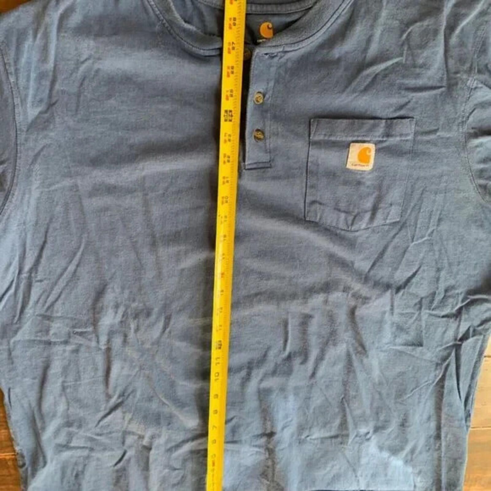 Carhartt Carhartt K87 Men's Workwear Short Sleeve T-Shirt - Blue, 2XL Size US XXL / EU 58 / 5 - 5 Thumbnail