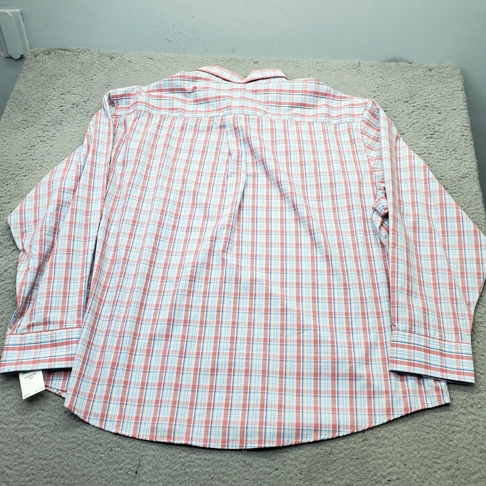 Izod IZOD Men's Shirt 3XB Big & Tall Plaid Button-Down Multi Color Comfort Stretch Casual Size US XXL / EU 58 / 5 - 2 Thumbnail