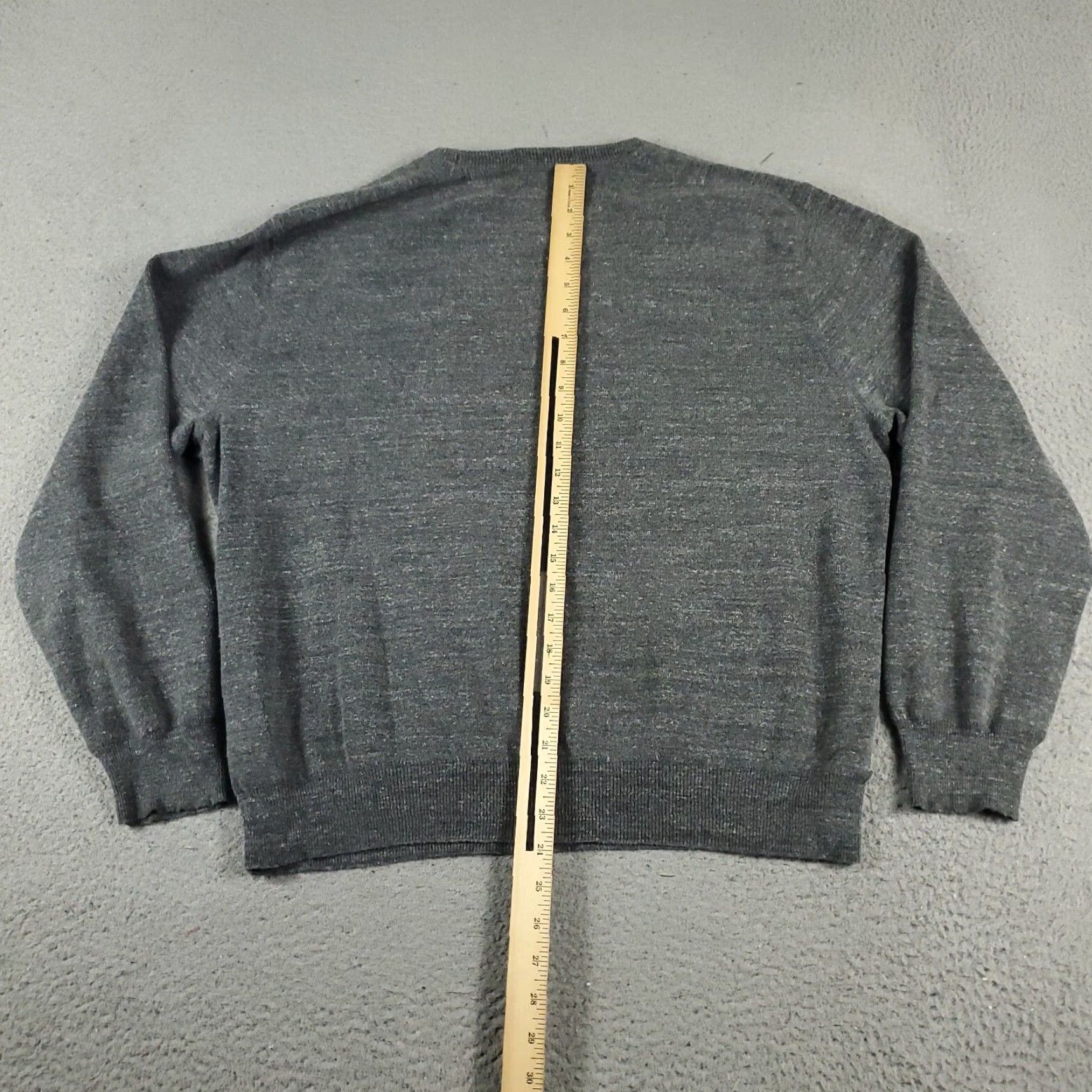 Ralph Lauren Polo Ralph Lauren Sweater Mens Large Gray Crew Neck Pullover Cotton Knit Long Sleeve Size US L / EU 52-54 / 3 - 5 Thumbnail