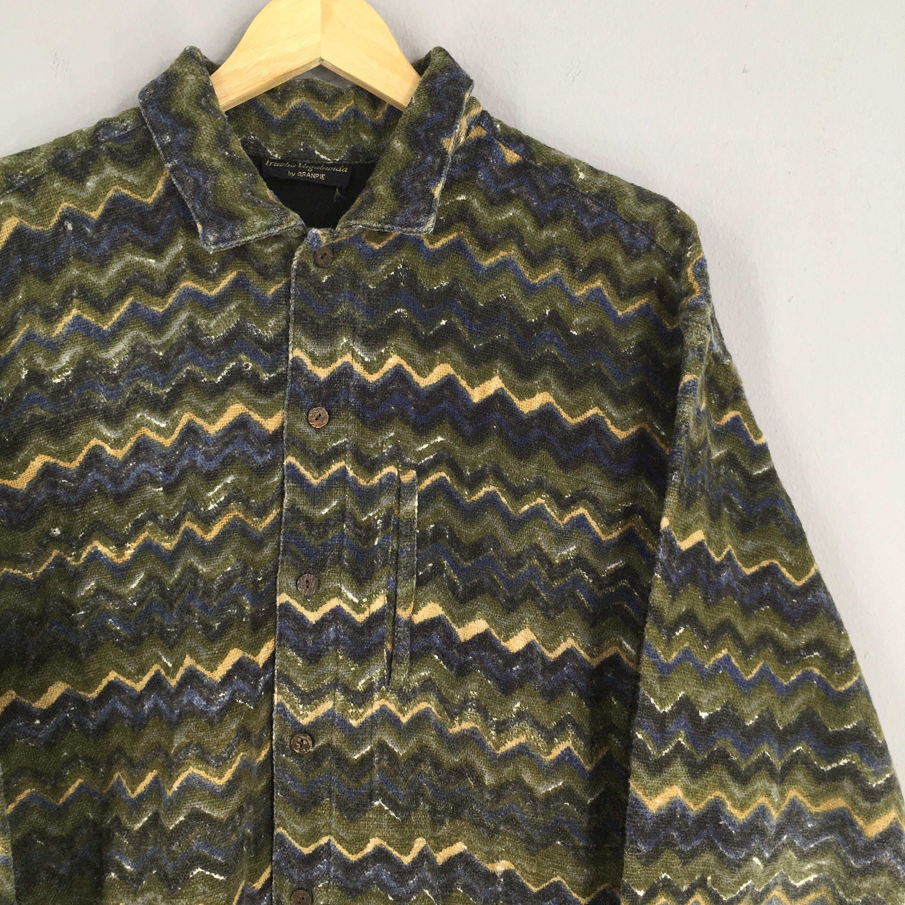 Tribal Streetwear × Vintage Vintage 90's Trucha Vagabunda Pattern Native Shirt XLarge Size US XL / EU 56 / 4 - 2 Thumbnail
