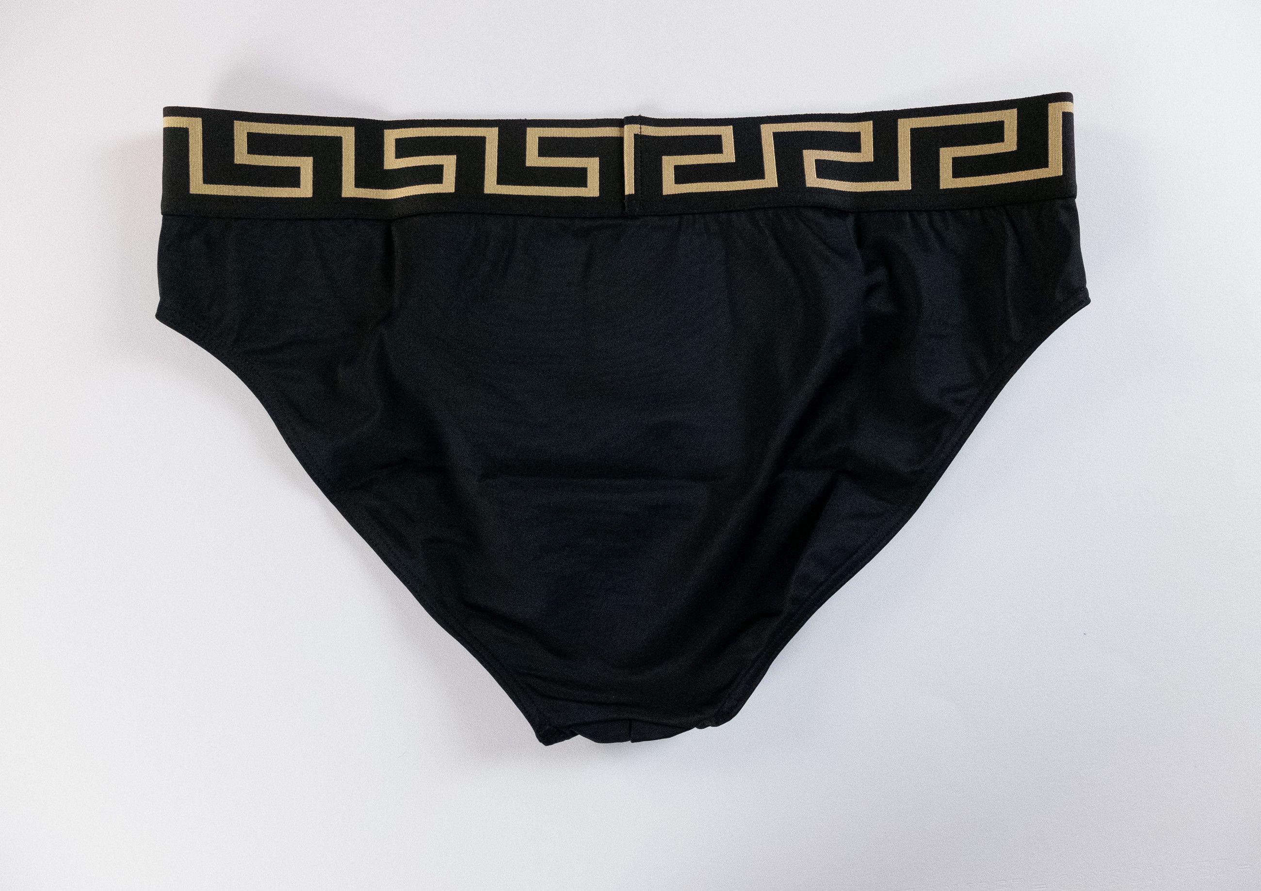 Versace VERSACE black swim briefs w barocco print inside 5 Large Size US 34 / EU 50 - 9 Thumbnail