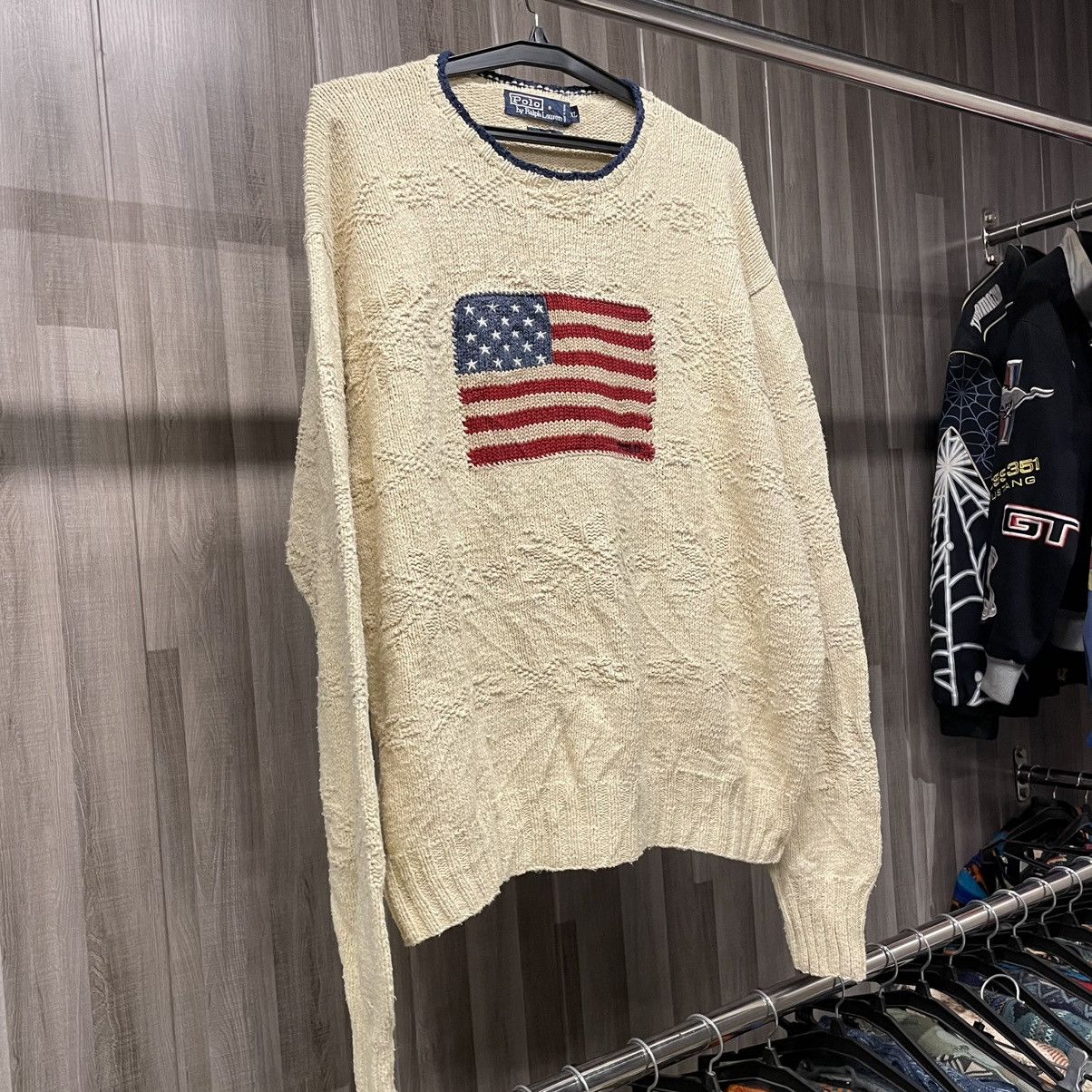 Polo Ralph Lauren Polo Ralph Lauren American Flag Sweater Size US XL / EU 56 / 4 - 2 Thumbnail