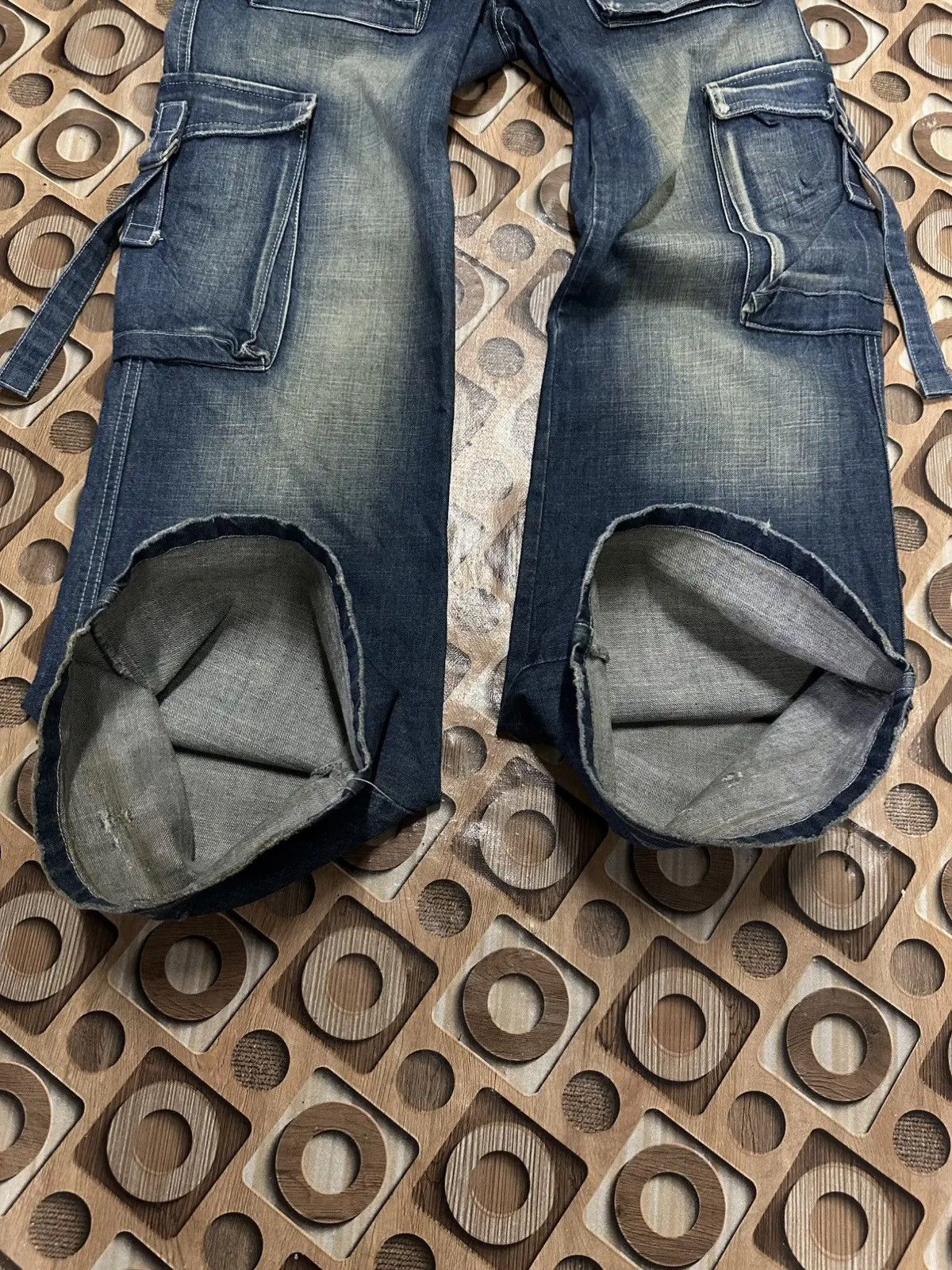 Marc by Marc Jacobs SICKS💥VINTAGE MARC JACOB JAPAN WIDE LEGS BONDAGE DENIM PANTS Size US 30 / EU 46 - 16 Thumbnail