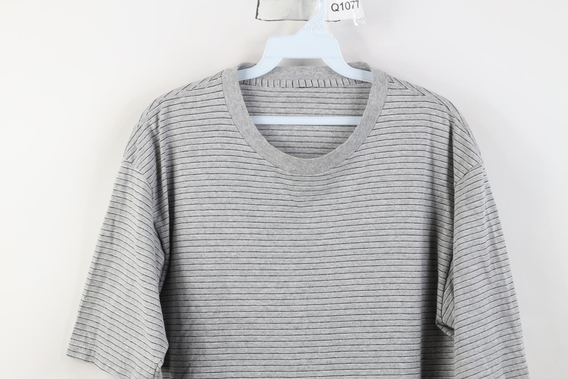 Vintage Vintage 90s Streetwear Striped Short Sleeve T-Shirt Gray Size US M / EU 48-50 / 2 - 2 Thumbnail