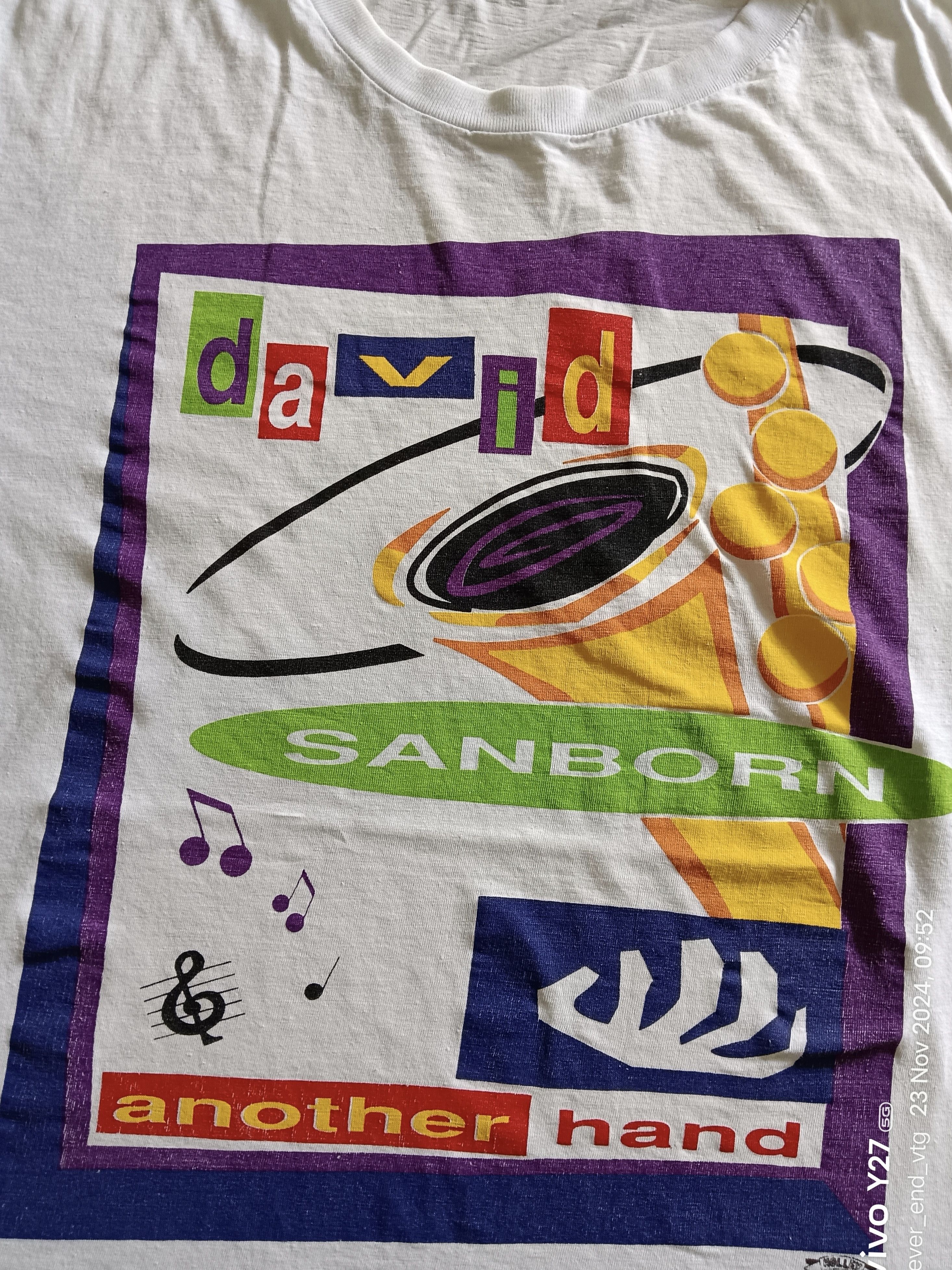 Band Tees × Vintage Vintage 1980s David Sanborn Tour T Shirt Size US M / EU 48-50 / 2 - 3 Thumbnail