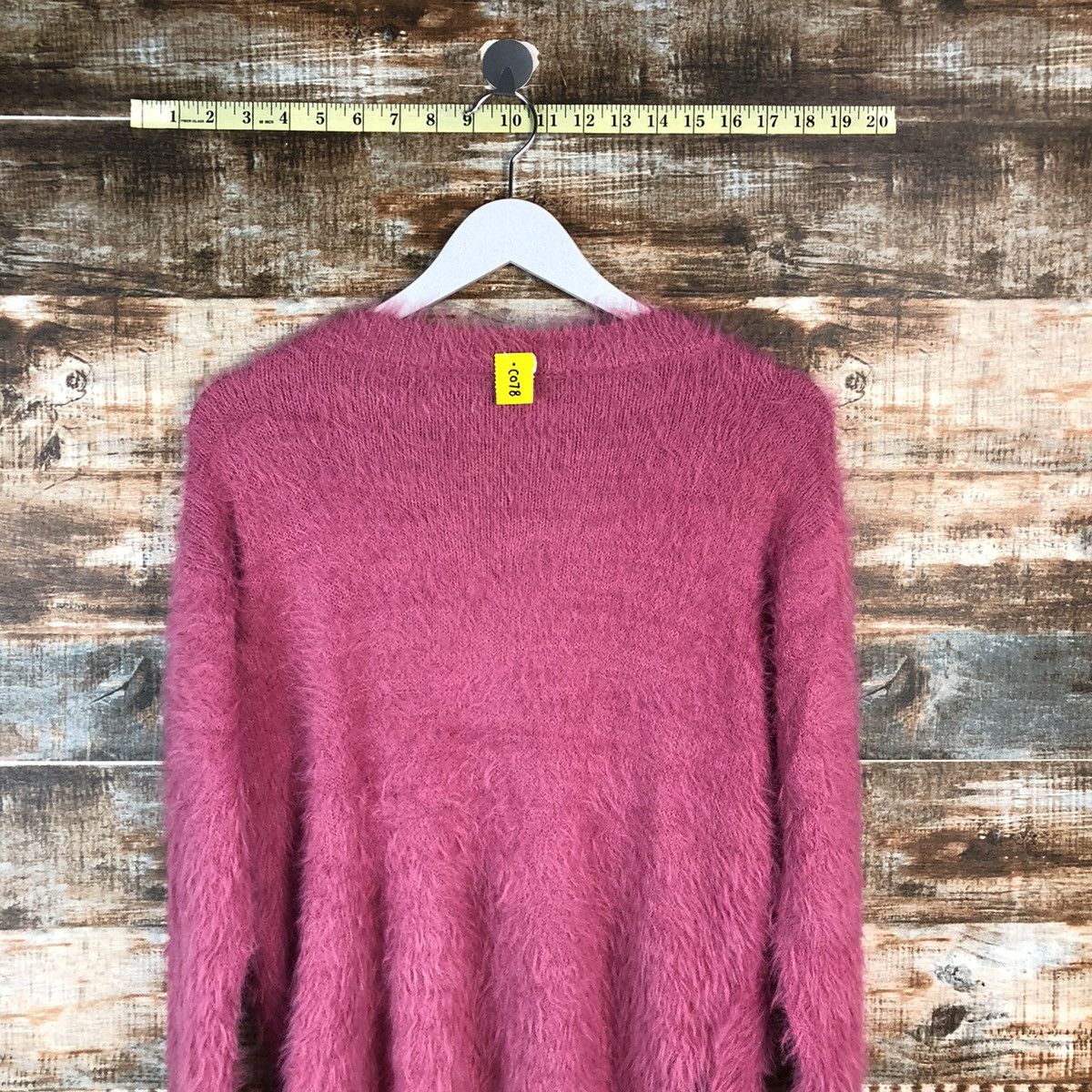 Vintage DLL Japanese Brand Pink Mohair fur shaggy Knitwear #C078 Size S / US 4 / IT 40 - 11 Thumbnail