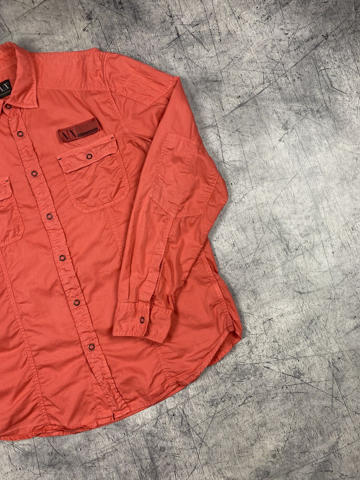 Armani Exchange × Designer Armani Exchange Designer Overshot Button Up Shirt Size US L / EU 52-54 / 3 - 5 Thumbnail