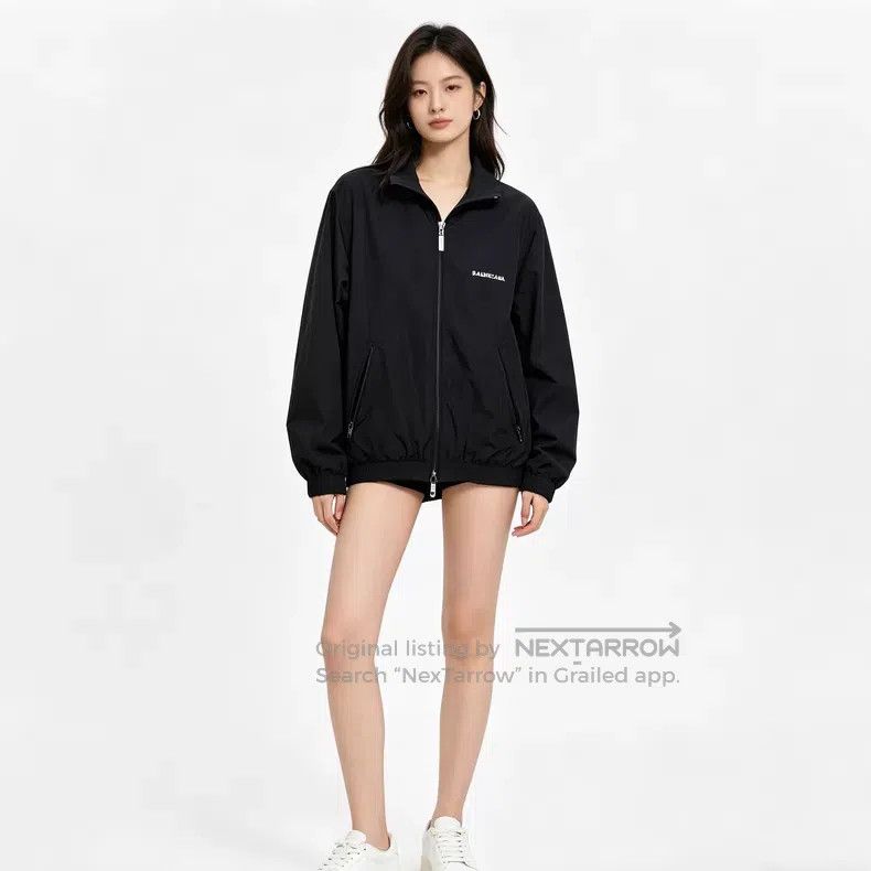 Balenciaga Balenciaga Black front and back letter logo zipper branded Size S / US 4 / IT 40 - 9 Thumbnail